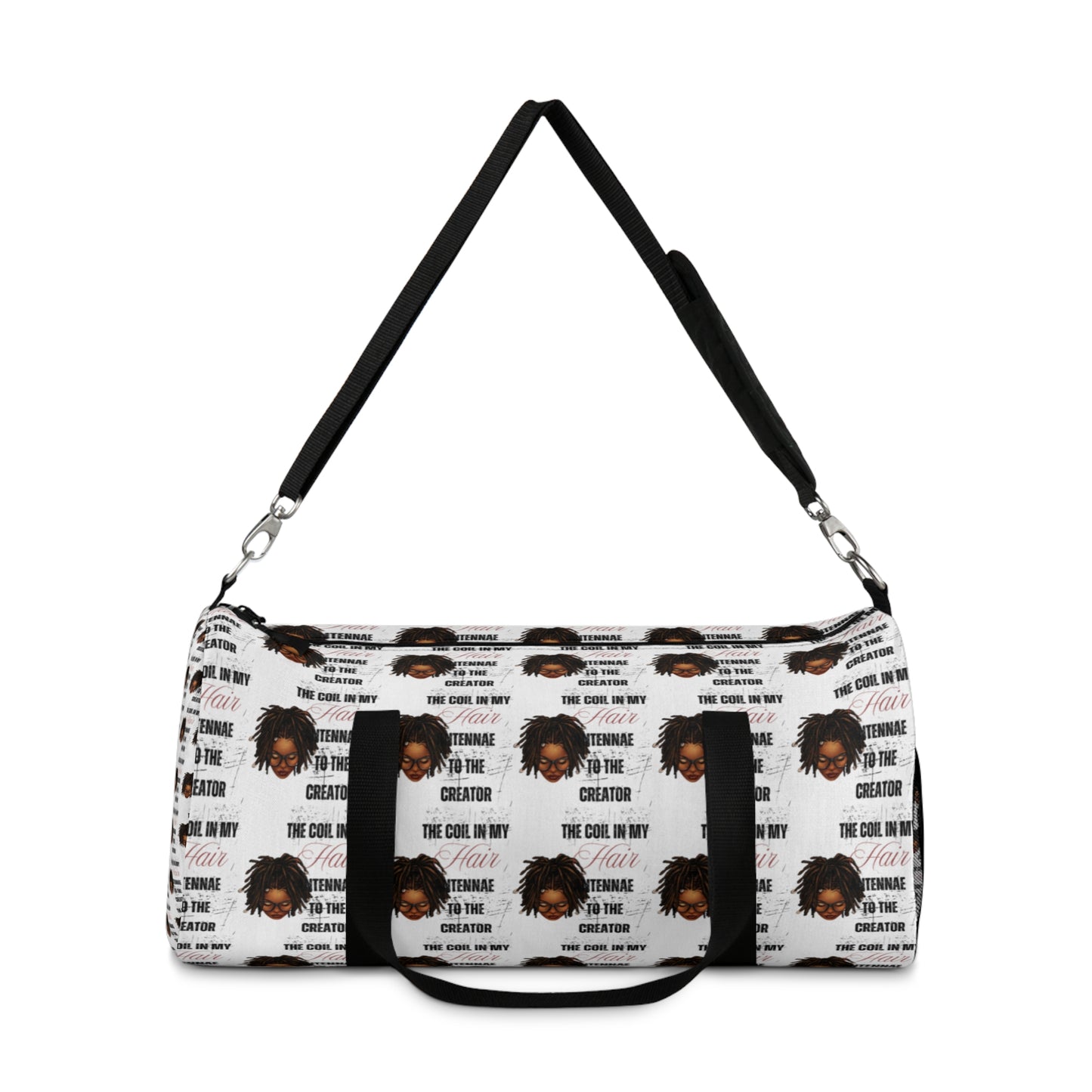 Stylish Natural Hair Duffel Bag - Perfect for Travel & Gym