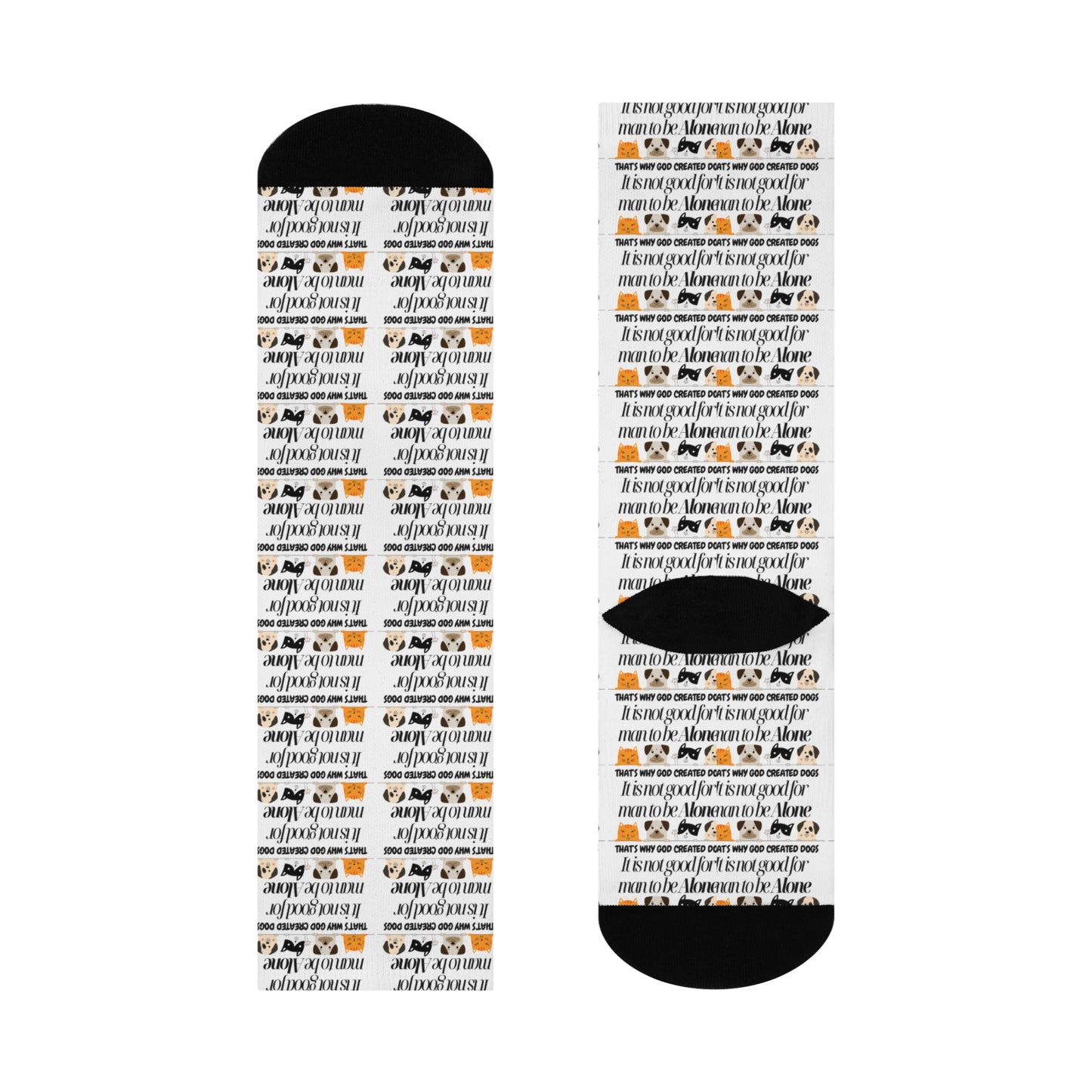 Inspirational Cushioned Crew Socks - Uplifting Quotes Gift for Friends & Family