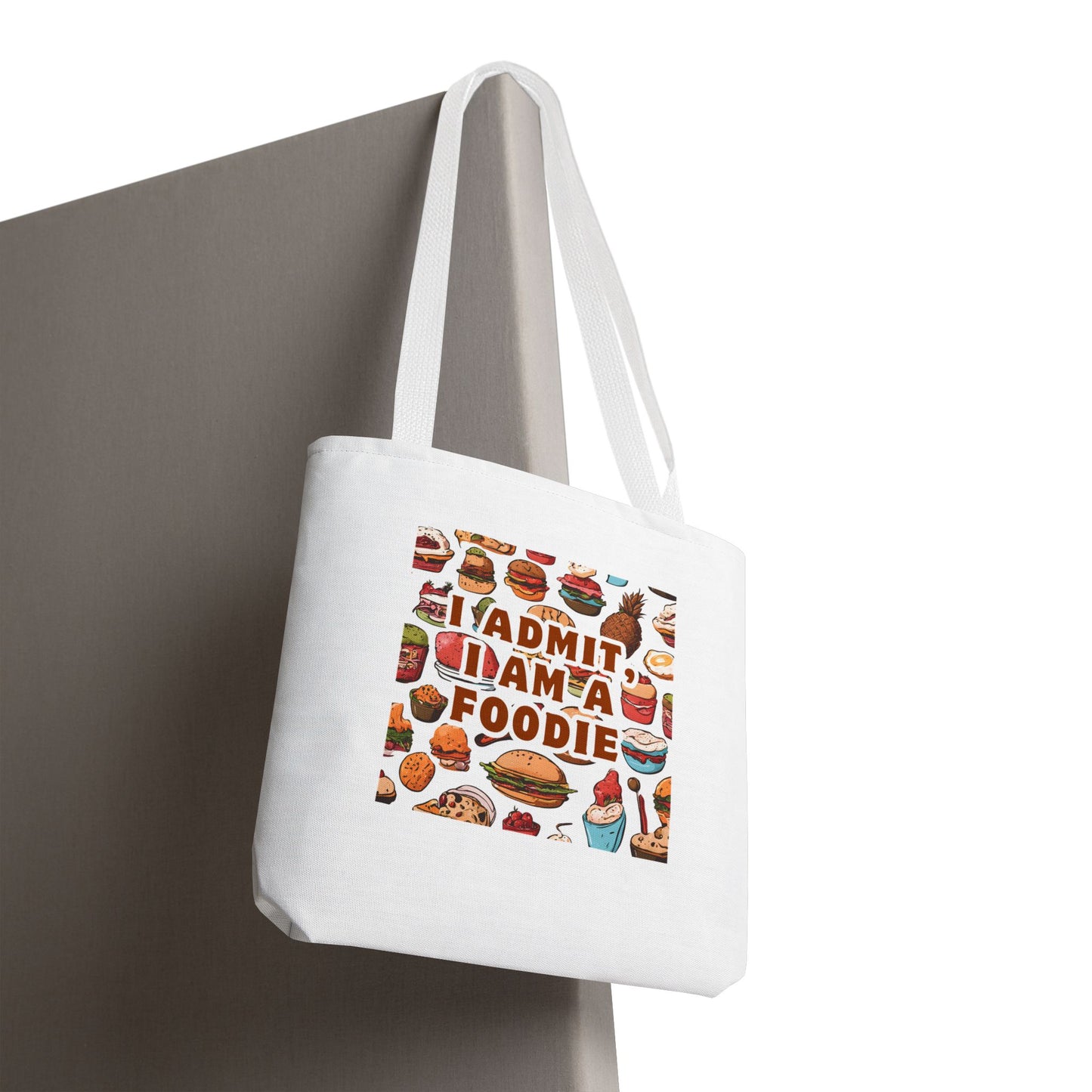 Foodie Tote Bag - 'I Admit I Am A Foodie' Canvas Bag for Food Lovers and Chefs