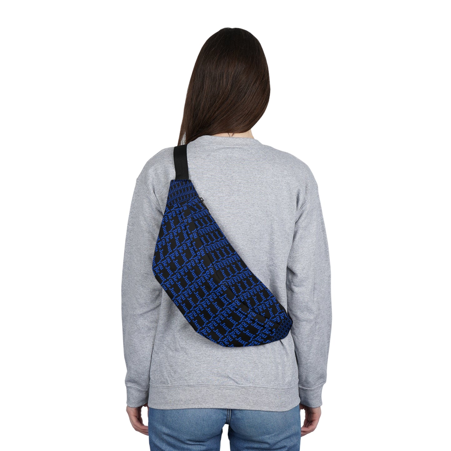 Motivational Large Fanny Pack - "Just Be You" Design