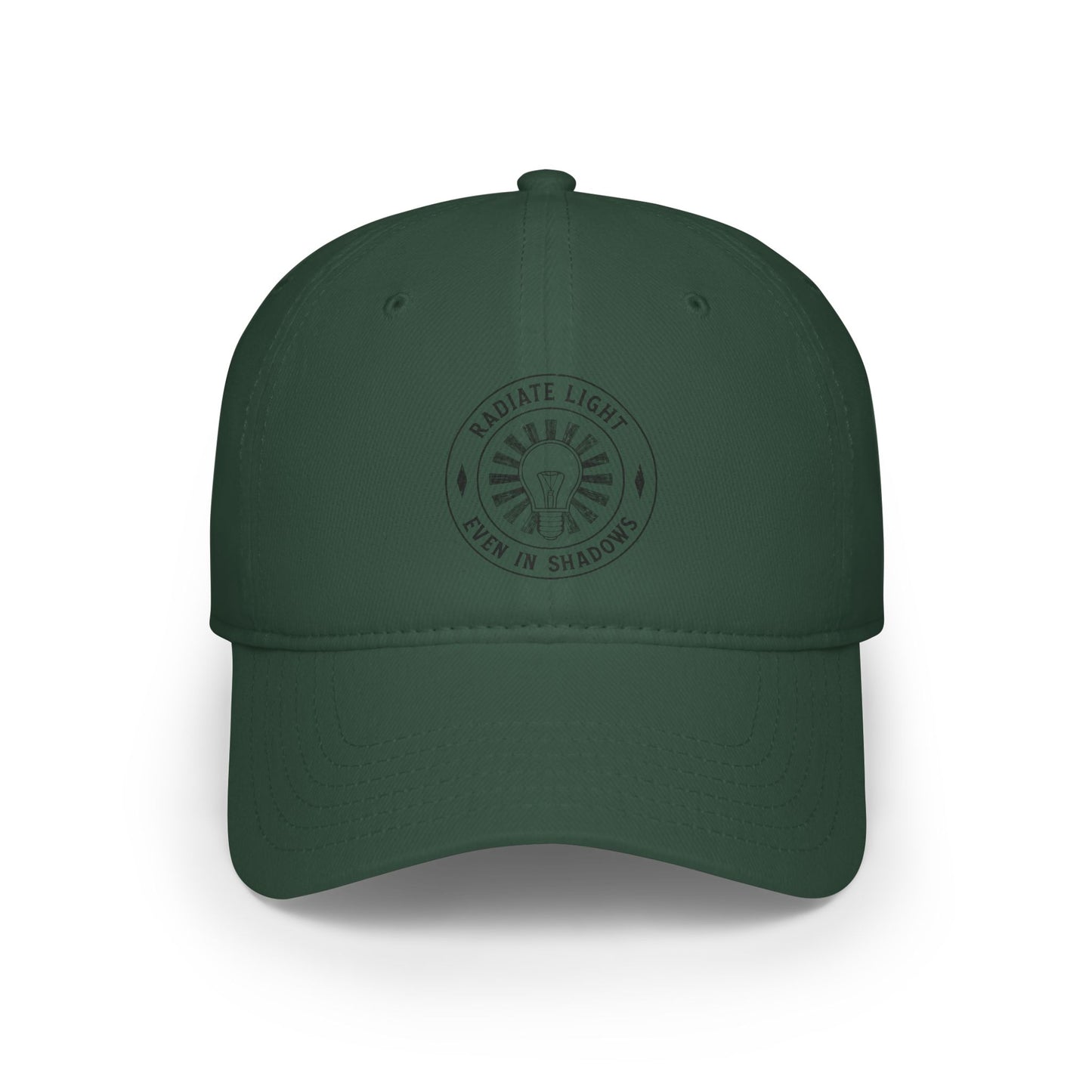 Radiate Light Low Profile Baseball Cap - Bold Red Hat for Everyday Style