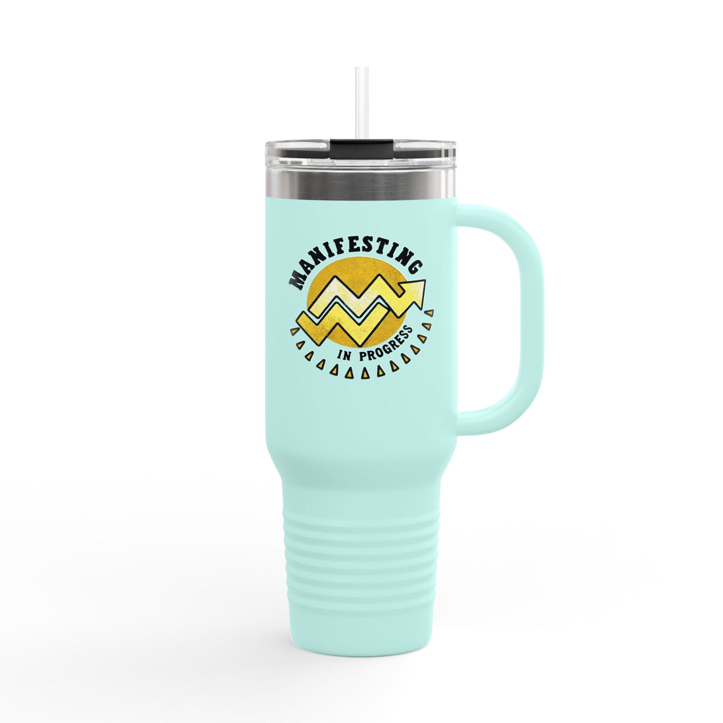 Manifesting in Progress Insulated Travel Mug - 40oz