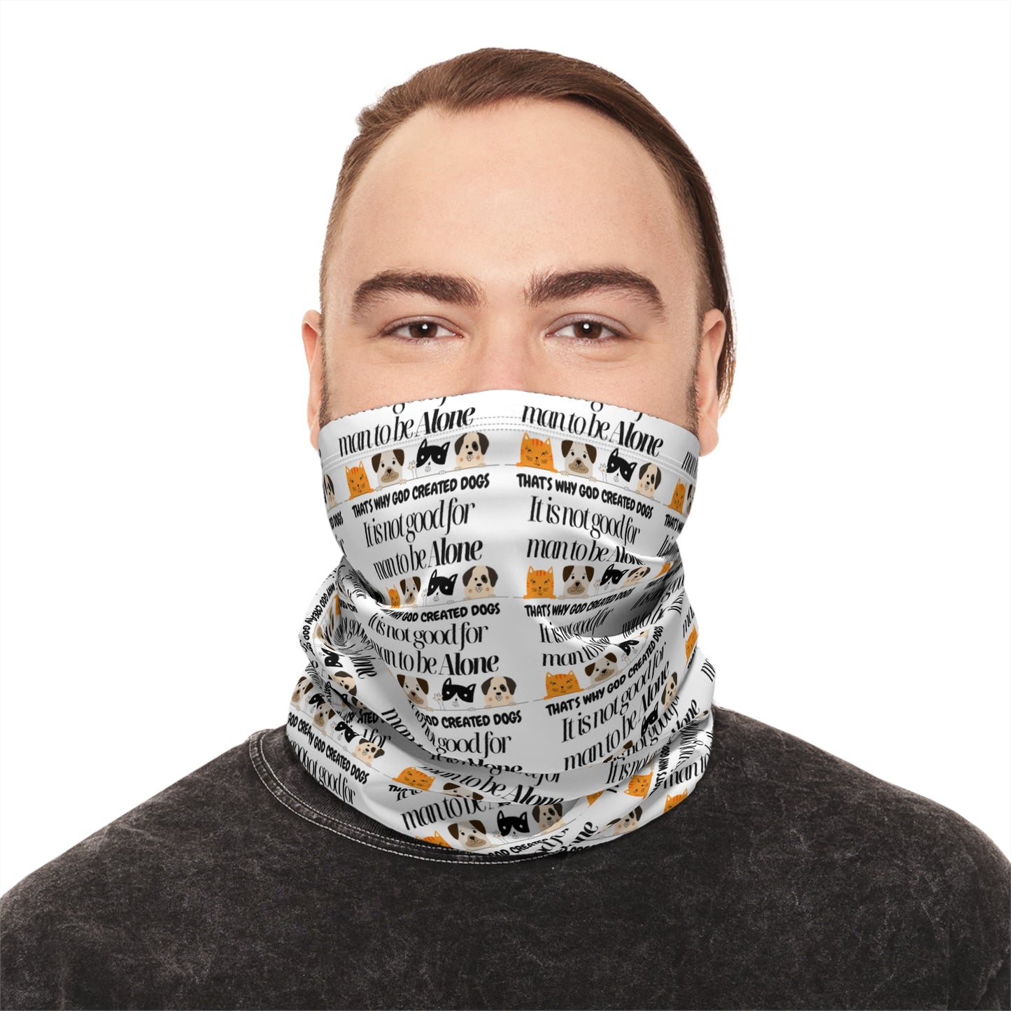 Stylish Winter Neck Gaiter with Drawstring - Versatile and Warm Accessory