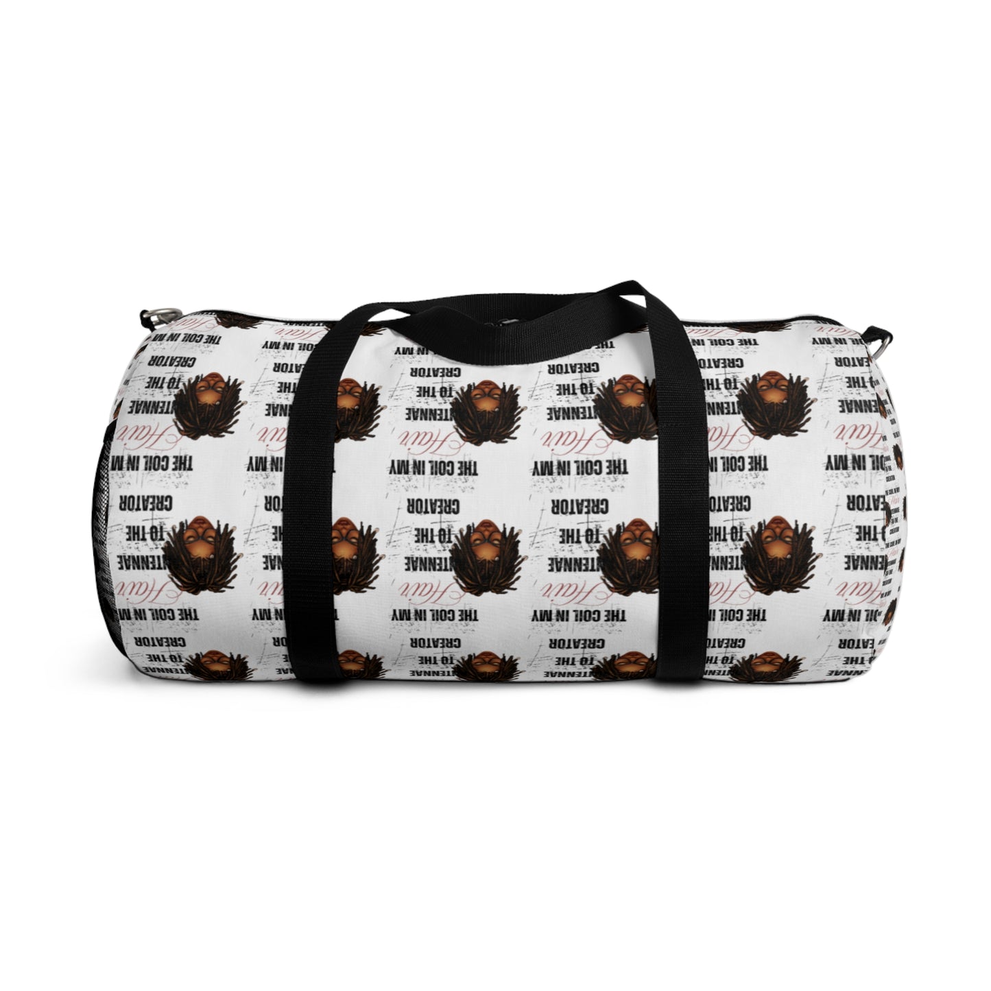 Stylish Natural Hair Duffel Bag - Perfect for Travel & Gym