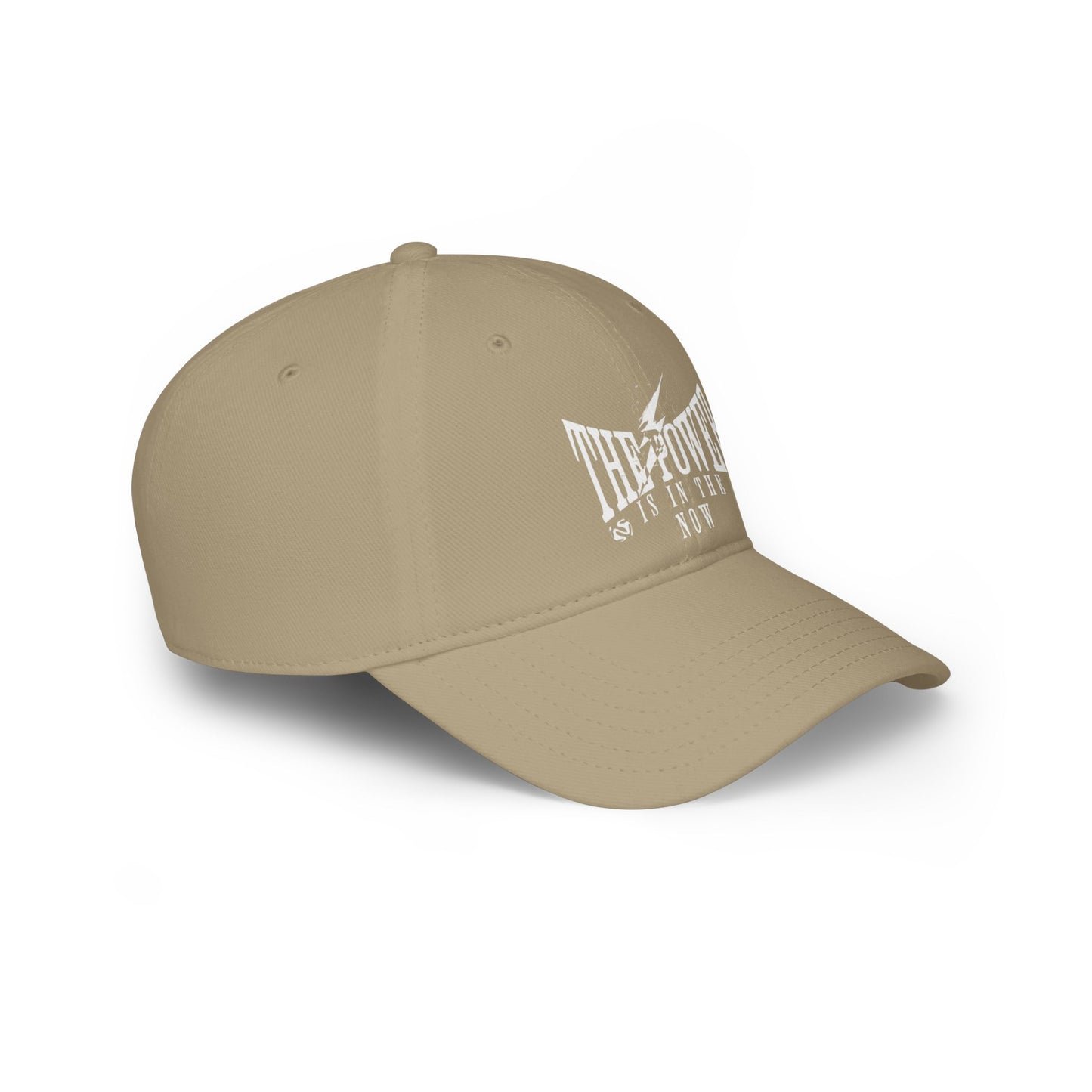 Empowering Red Low Profile Baseball Cap - "The Power is in the Now"