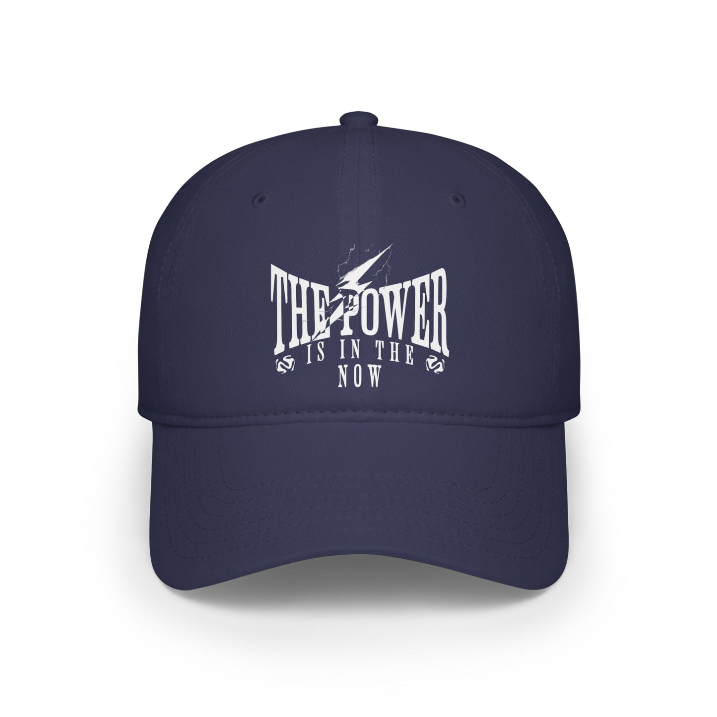 Empowering Red Low Profile Baseball Cap - "The Power is in the Now"