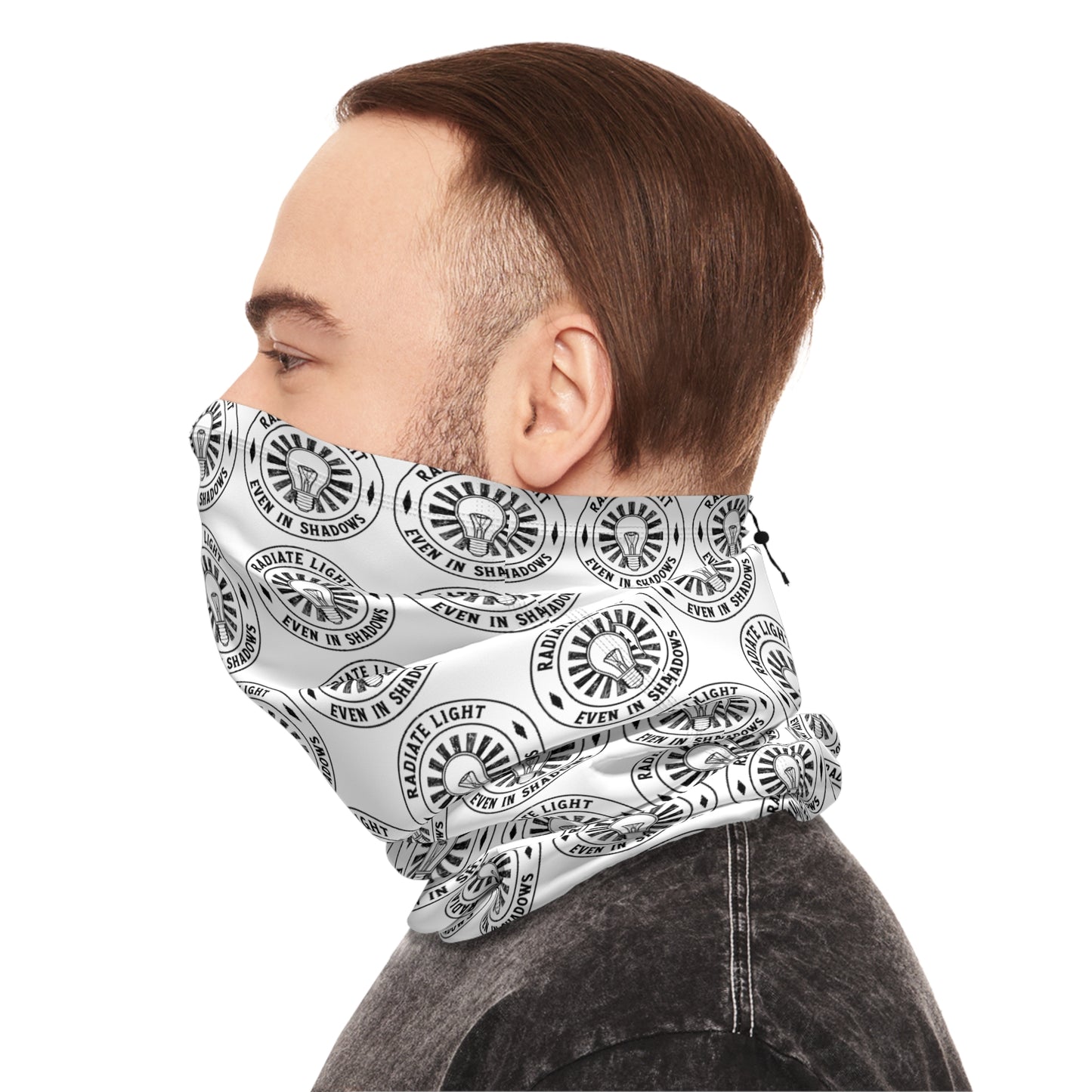 Stylish Winter Neck Gaiter with Drawstring - Perfect for Outdoor Adventures