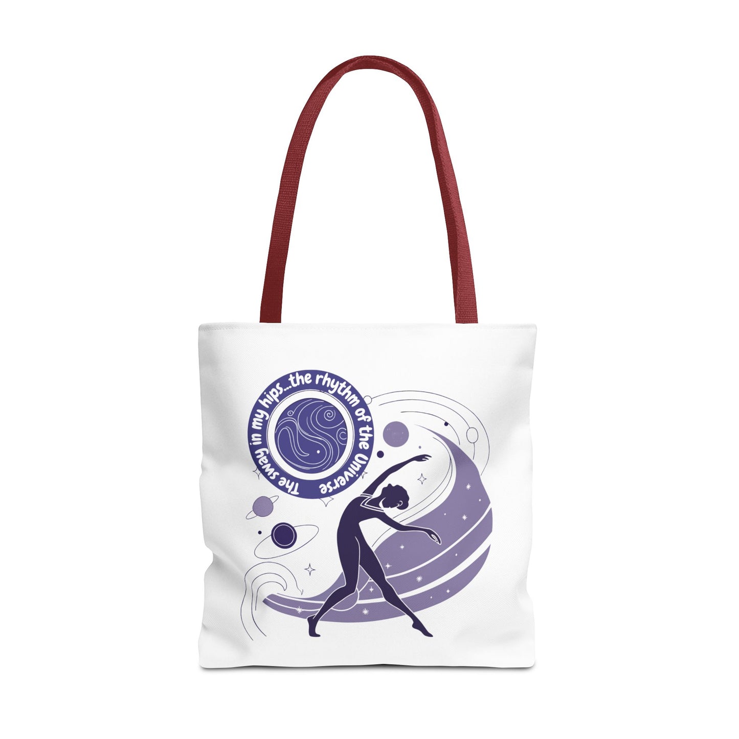 Cosmic Dance Tote Bag – Inspirational Art for Yoga Lovers