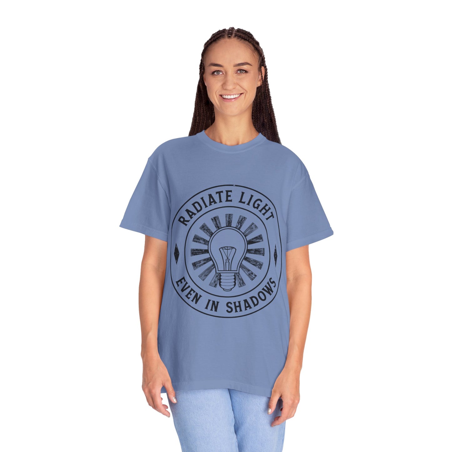 Radiate Light Unisex Garment-Dyed T-Shirt - Inspirational Graphic Tee