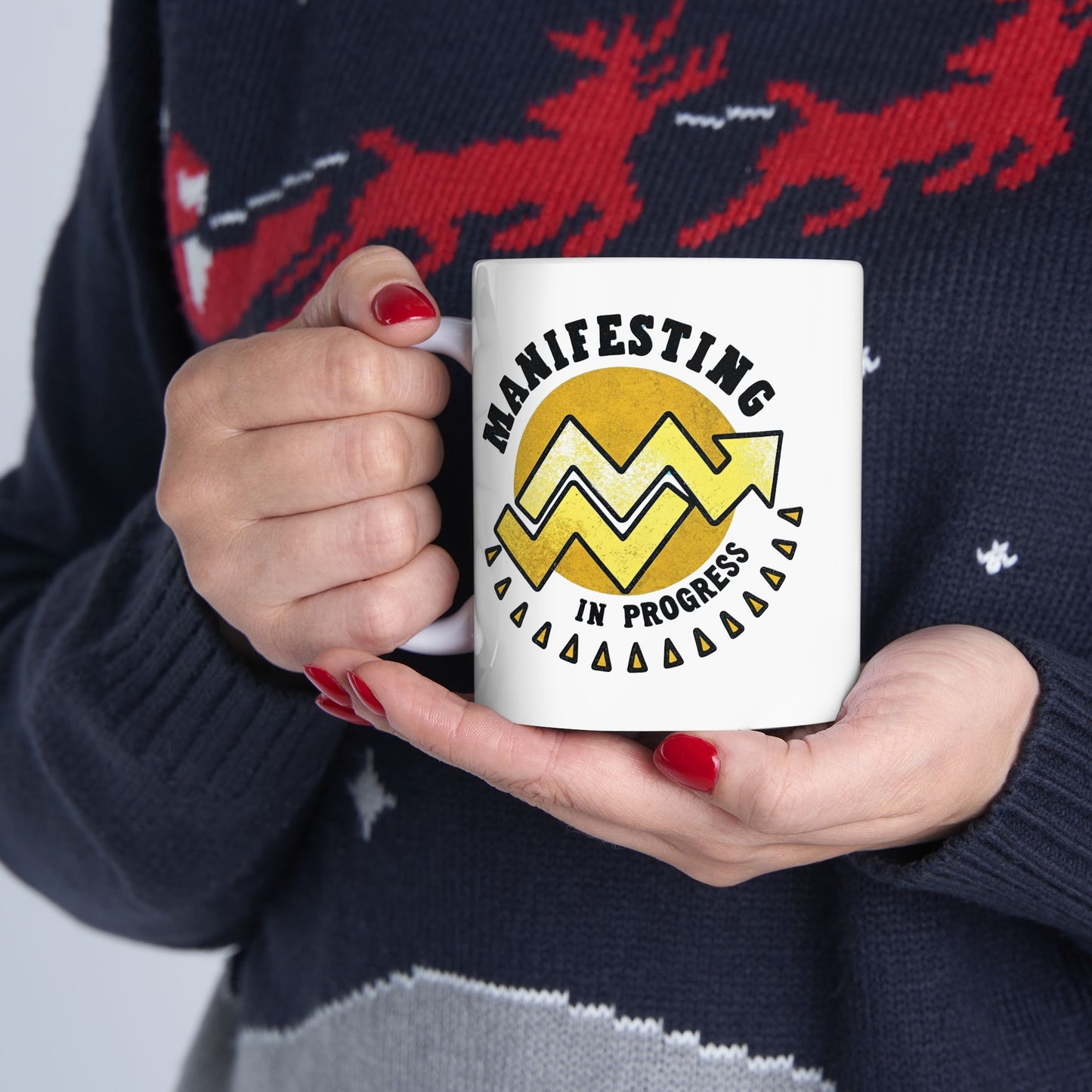 Motivational Ceramic Mug - 11oz & 15oz Coffee Cup with Inspirational Design