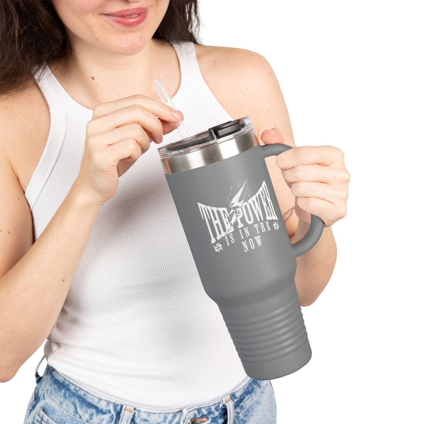 Insulated Travel Mug - The Power is in the Now, 40oz