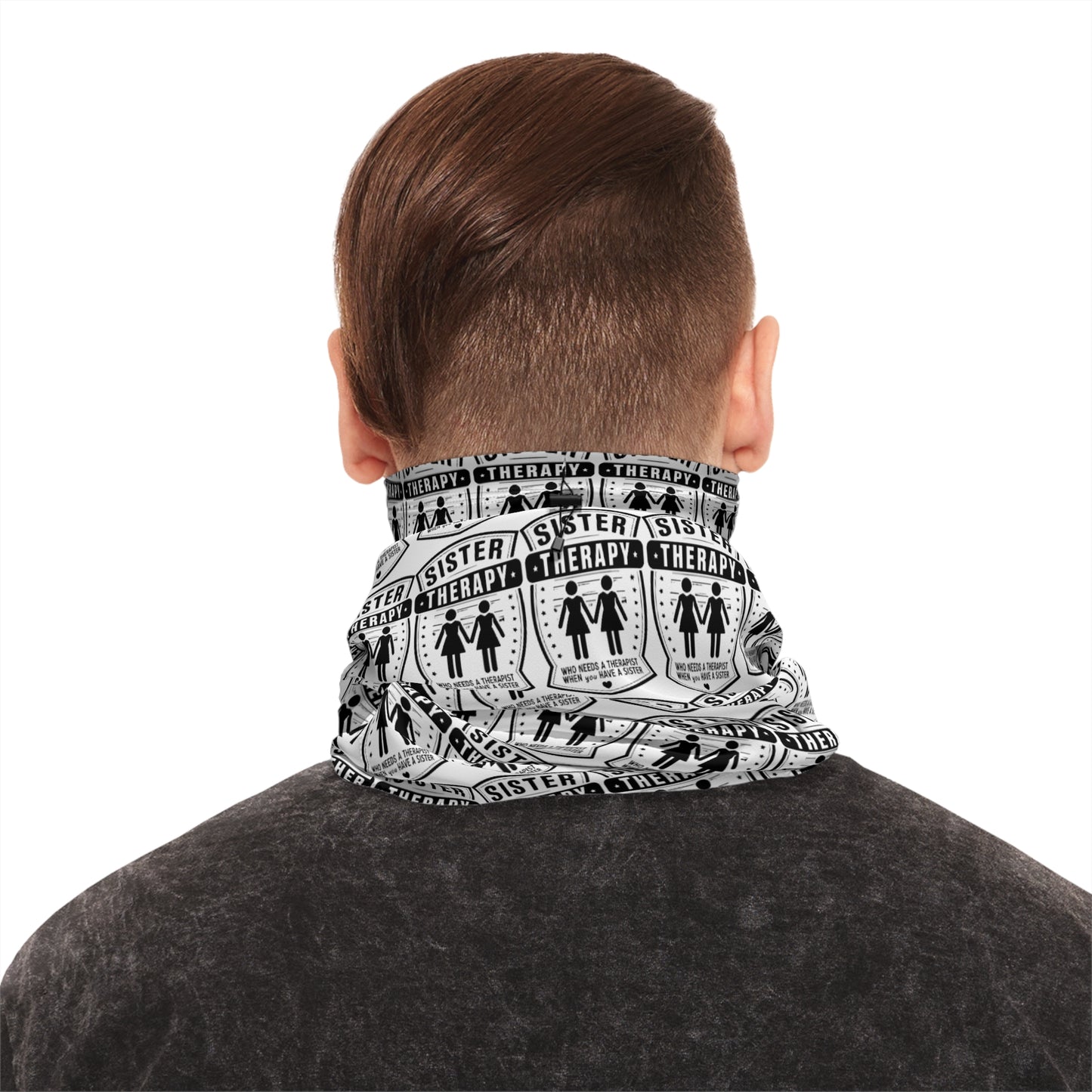 Sisterhood Winter Neck Gaiter with Drawstring - Cozy & Stylish Gift