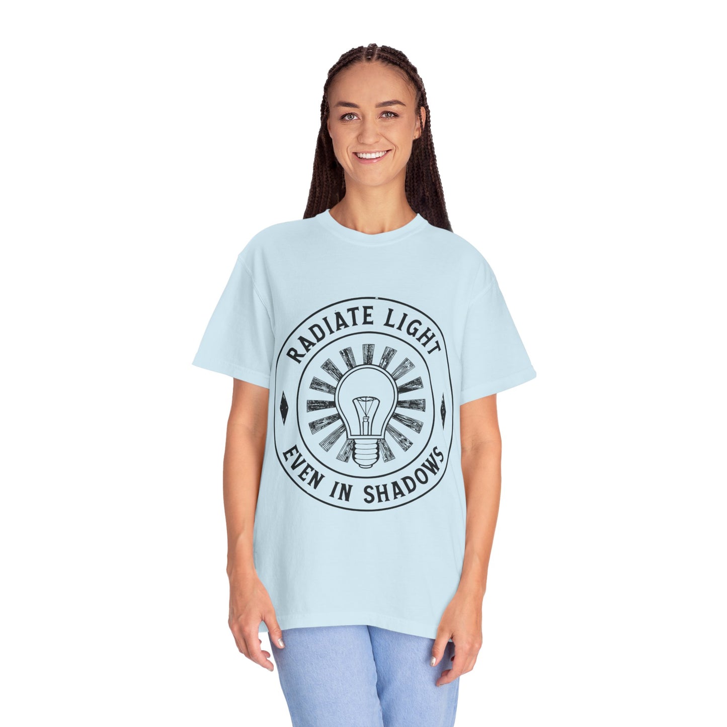 Radiate Light Unisex Garment-Dyed T-Shirt - Inspirational Graphic Tee