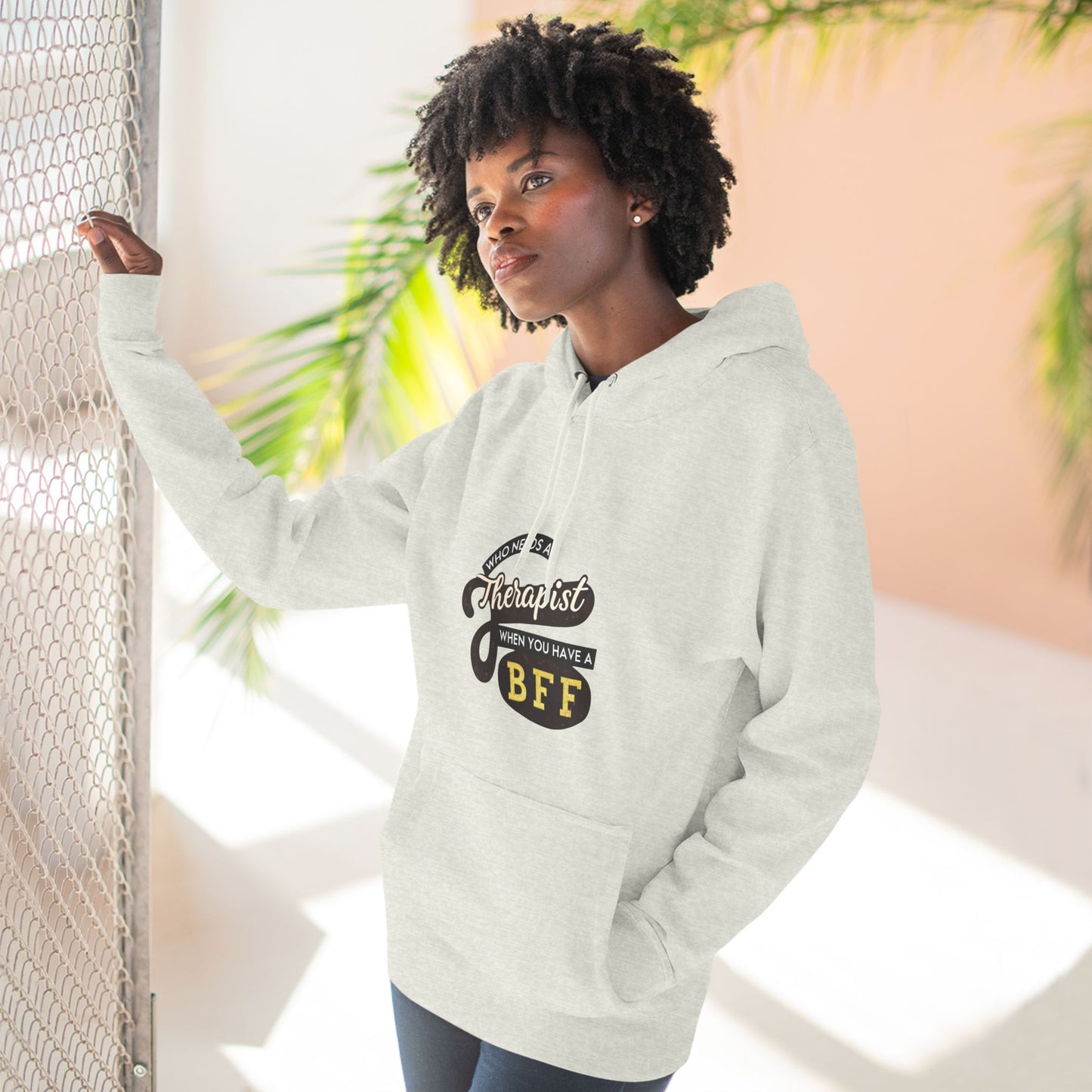 BFF Therapist Fleece Hoodie - Perfect Gift for Best Friends