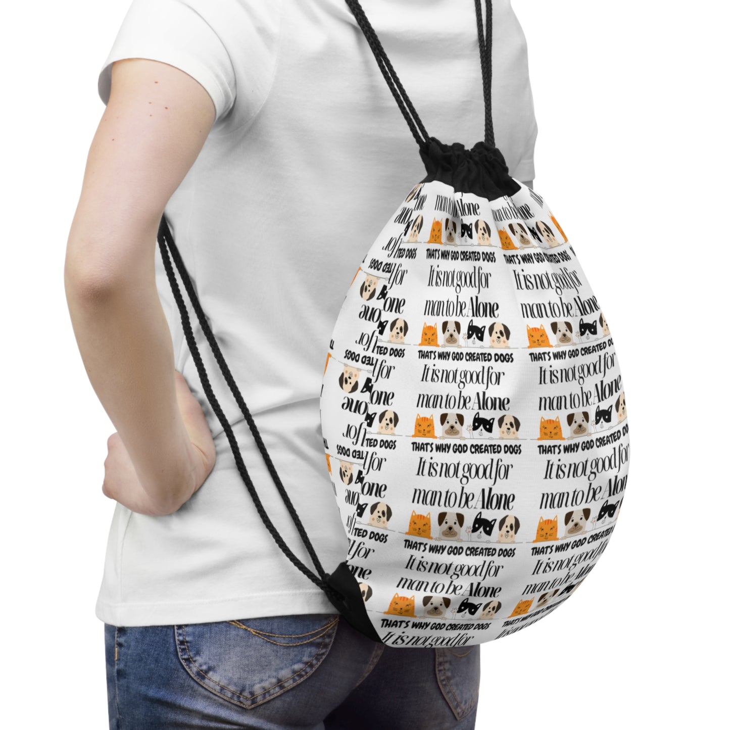 Inspirational Drawstring Bag – Perfect for Faith, Motivation & Everyday Use