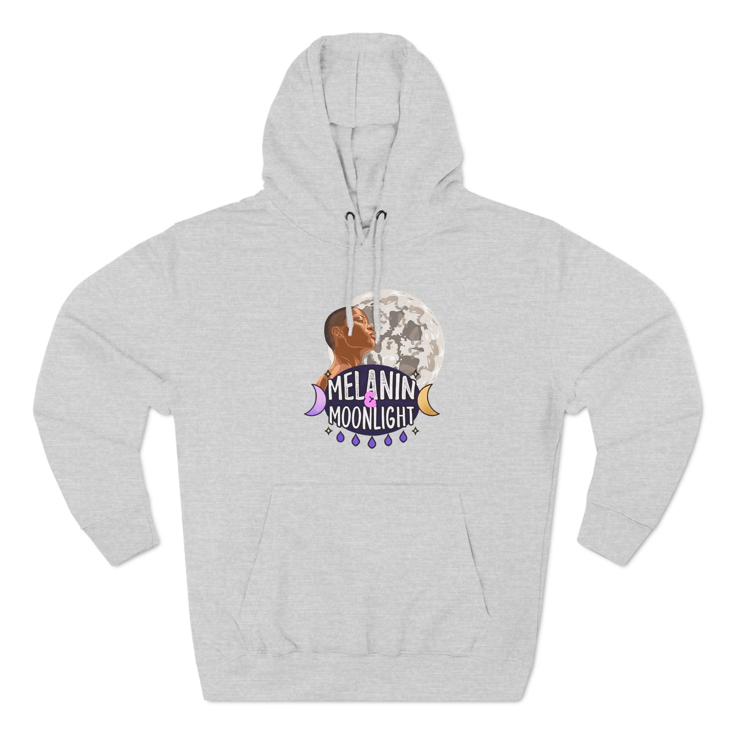 Melanin Moonlight Fleece Hoodie - Cozy Urban Style for Every Occasion