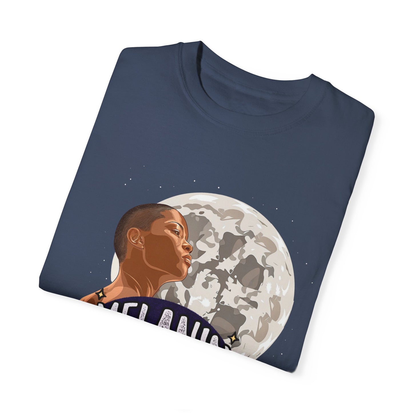 Melanin & Moonlight Unisex Garment-Dyed T-Shirt - Celebrate Cultural Heritage