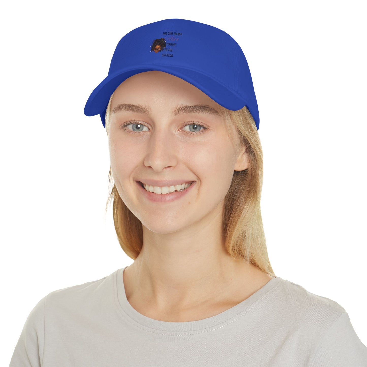 Red Low Profile Baseball Cap - 'The Coil In My Teenage Mind' Design