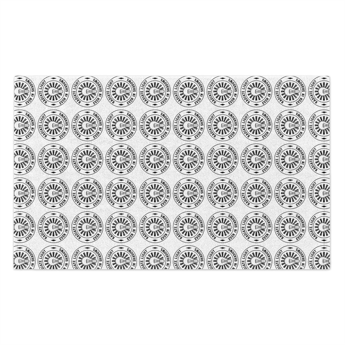 Cheerful Rally Towel with Circle Design | 11x18 Goal-Getter Towel for Sports Events