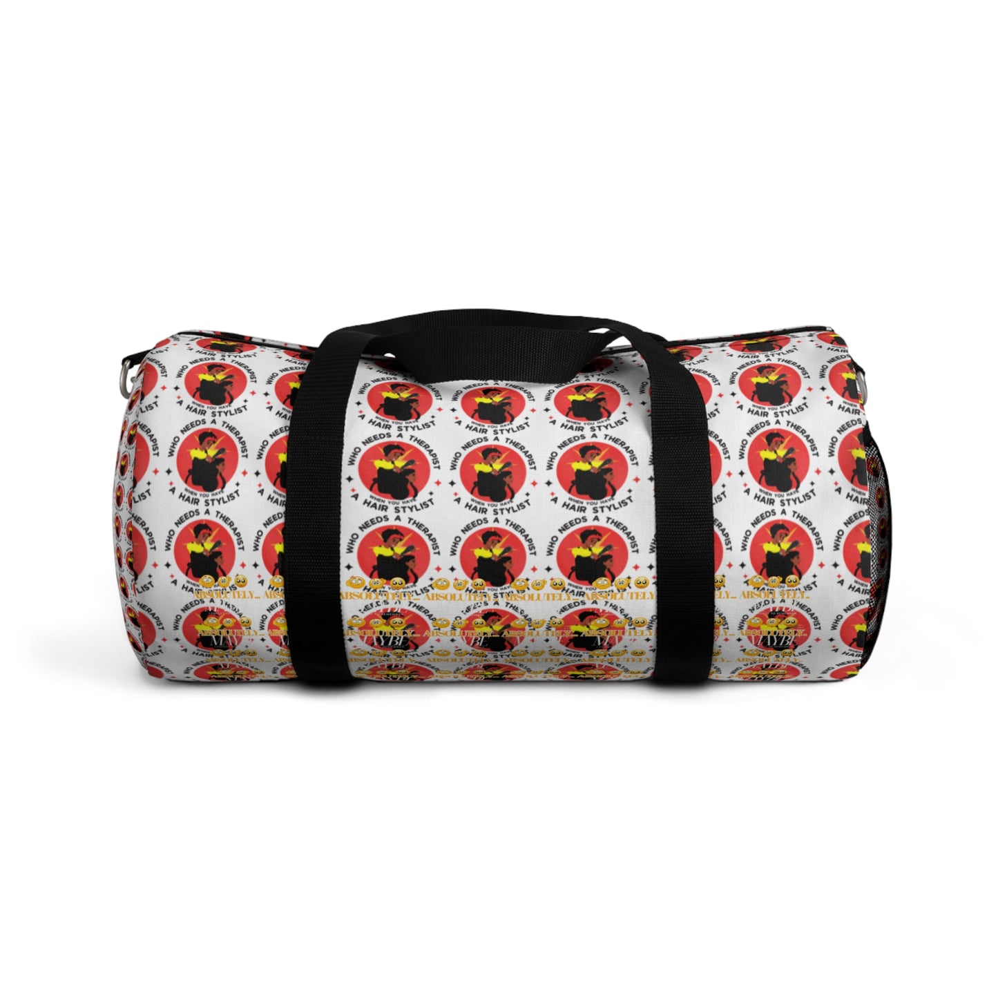 Stylish Travel Duffel Bag with Bold Graphic Design