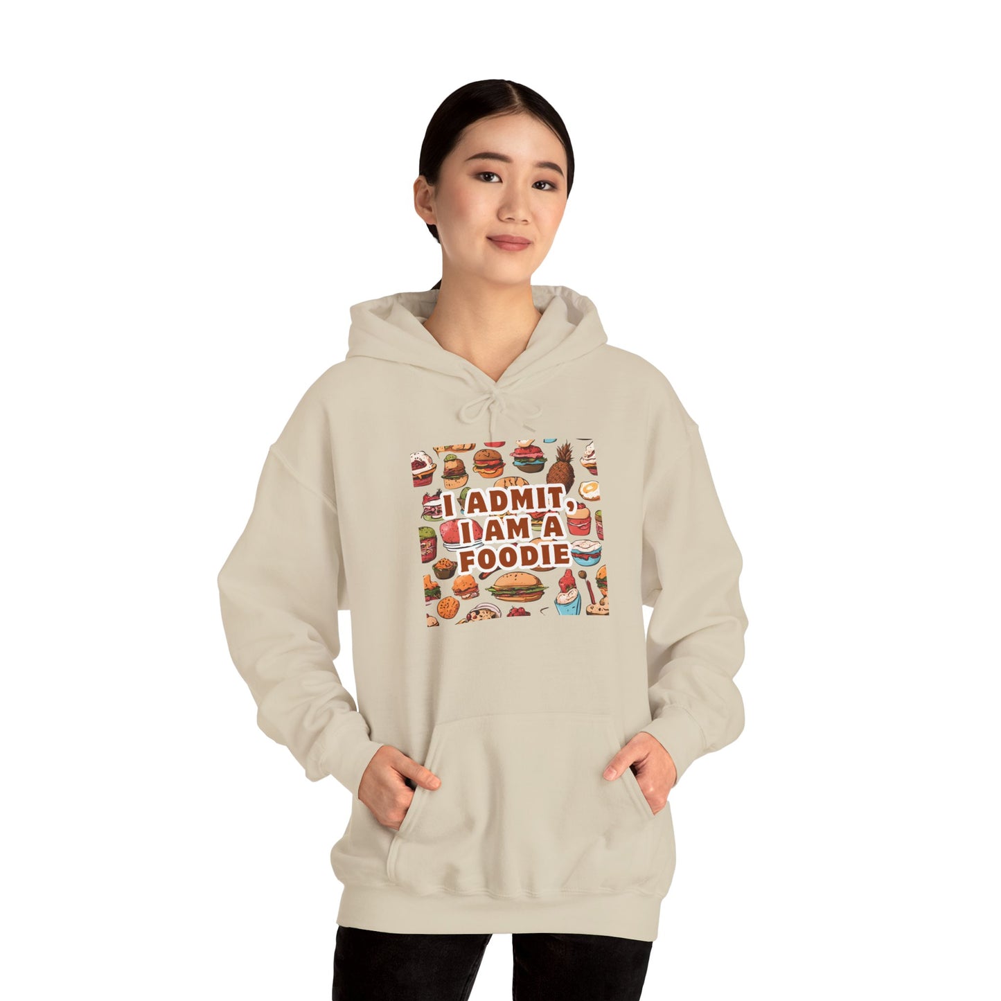 Funny Foodie Hoodie - "I Admit I Am a Foodie"