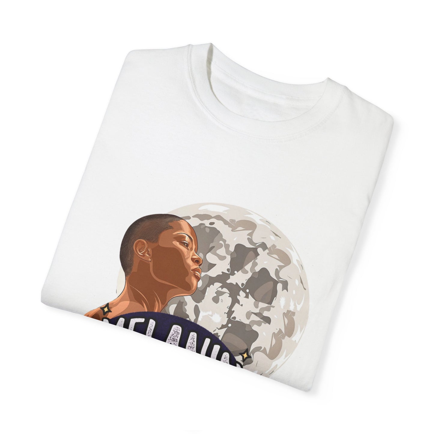 Melanin & Moonlight Unisex Garment-Dyed T-Shirt - Celebrate Cultural Heritage