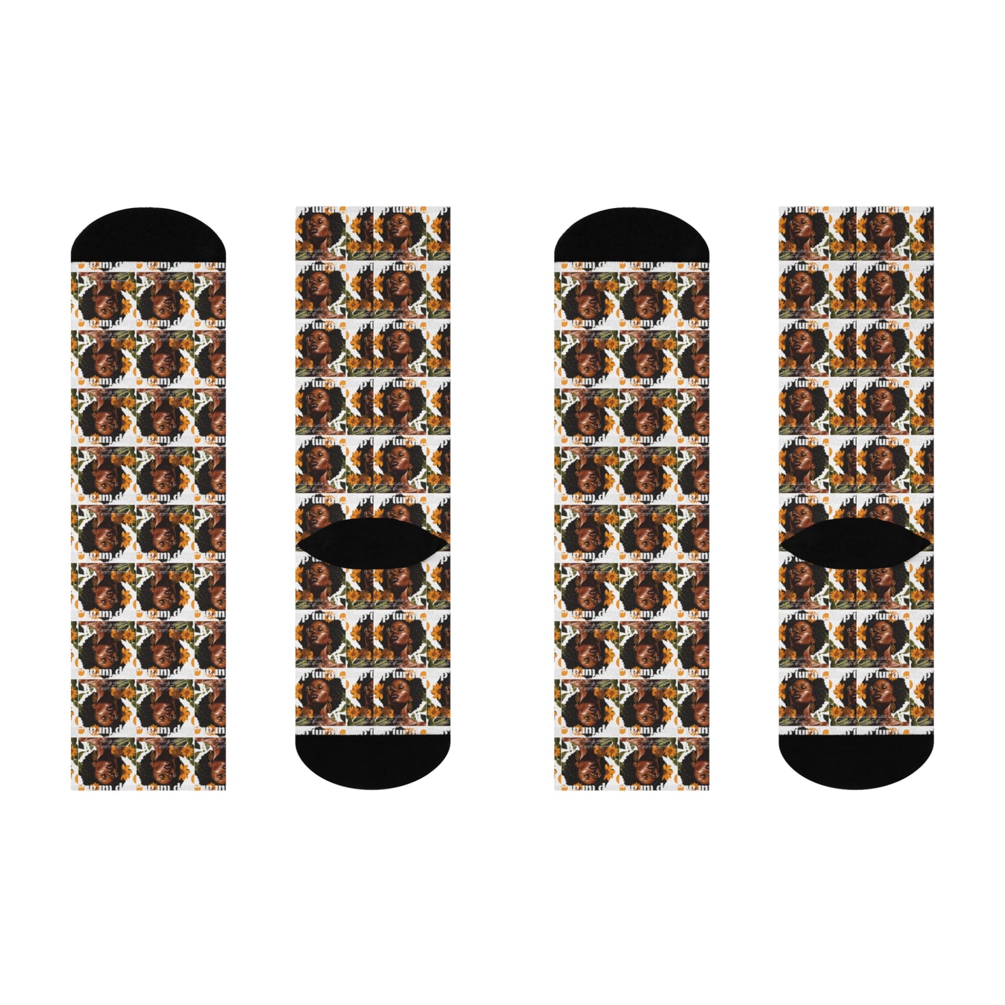 Inspirational Cushioned Crew Socks - Unique Design for Comfort & Style
