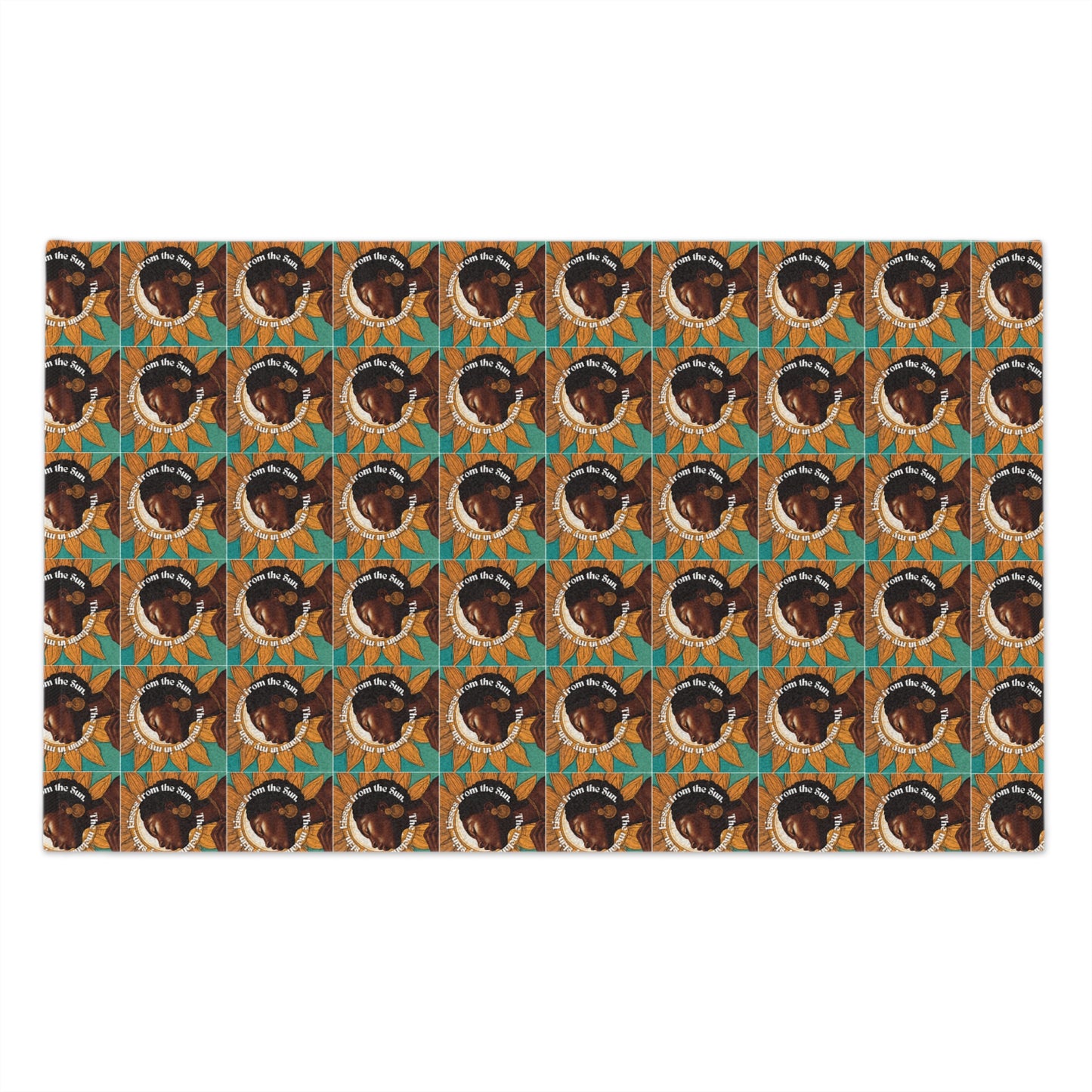 Vibrant African Heritage Rally Towel - Unique 11x18 Design for Sports and Celebrations