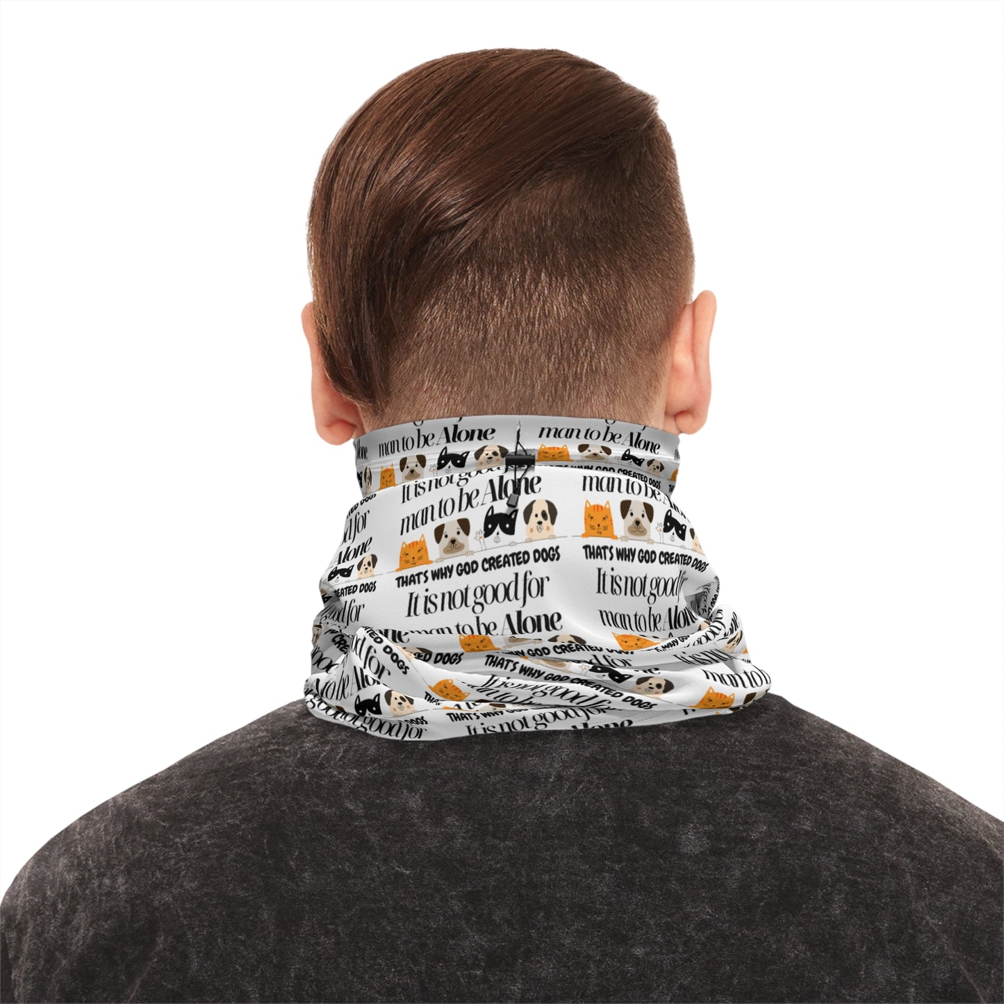 Stylish Winter Neck Gaiter with Drawstring - Versatile and Warm Accessory
