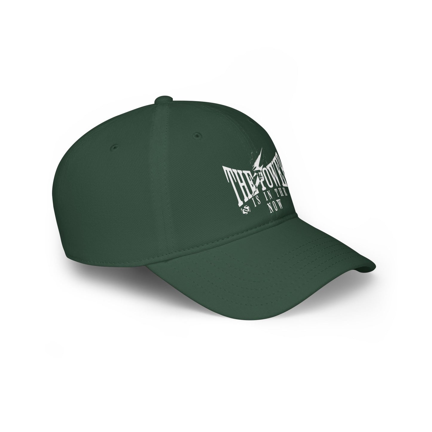 Empowering Red Low Profile Baseball Cap - "The Power is in the Now"