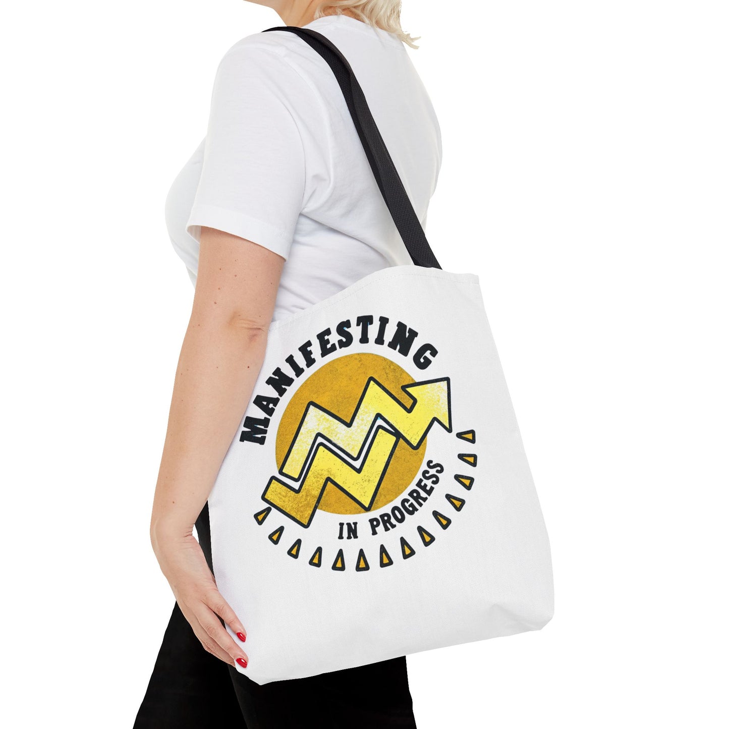Manifesting in Progress Tote Bag – Eco-Friendly and Stylish Carry-All for Dreamers