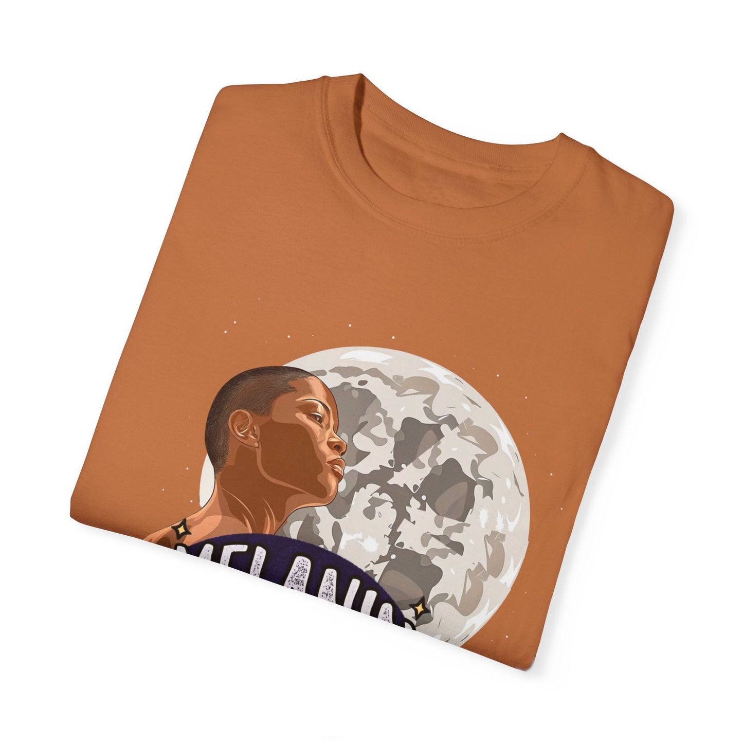 Melanin & Moonlight Unisex Garment-Dyed T-Shirt - Celebrate Cultural Heritage