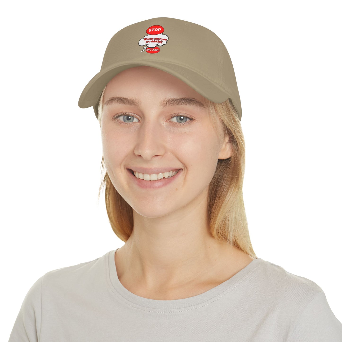 Inspirational Baseball Cap - 'Stop, Watch What You Are Thinking'