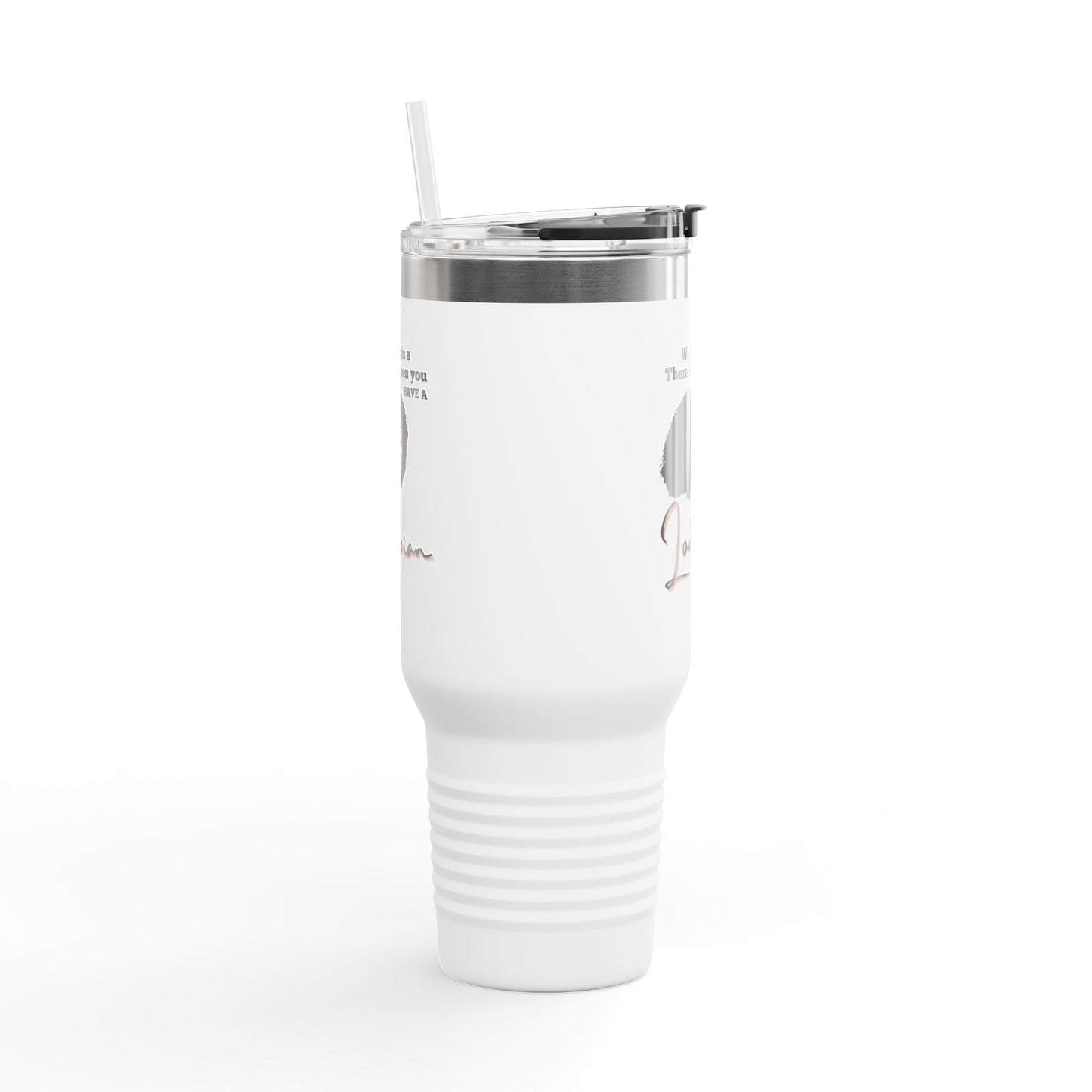 Humorous Insulated Travel Mug - 40oz "Who Needs a Therapist" - Perfect Gift for Hair Stylists