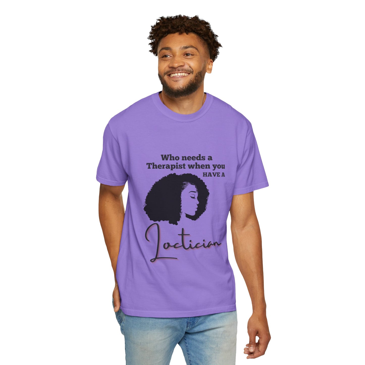 Who Needs a Therapist? Unisex Garment-Dyed T-Shirt - Perfect for Estheticians and Skincare Lovers