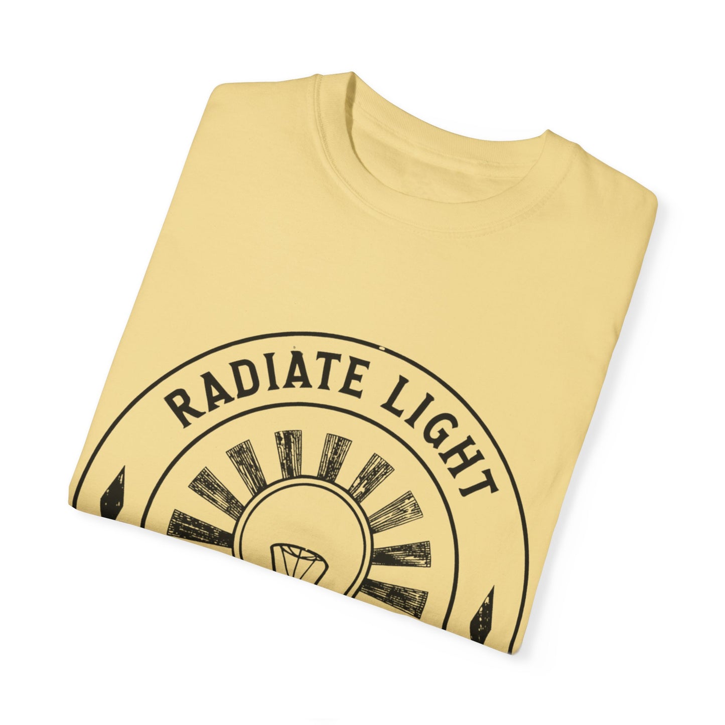 Radiate Light Unisex Garment-Dyed T-Shirt - Inspirational Graphic Tee