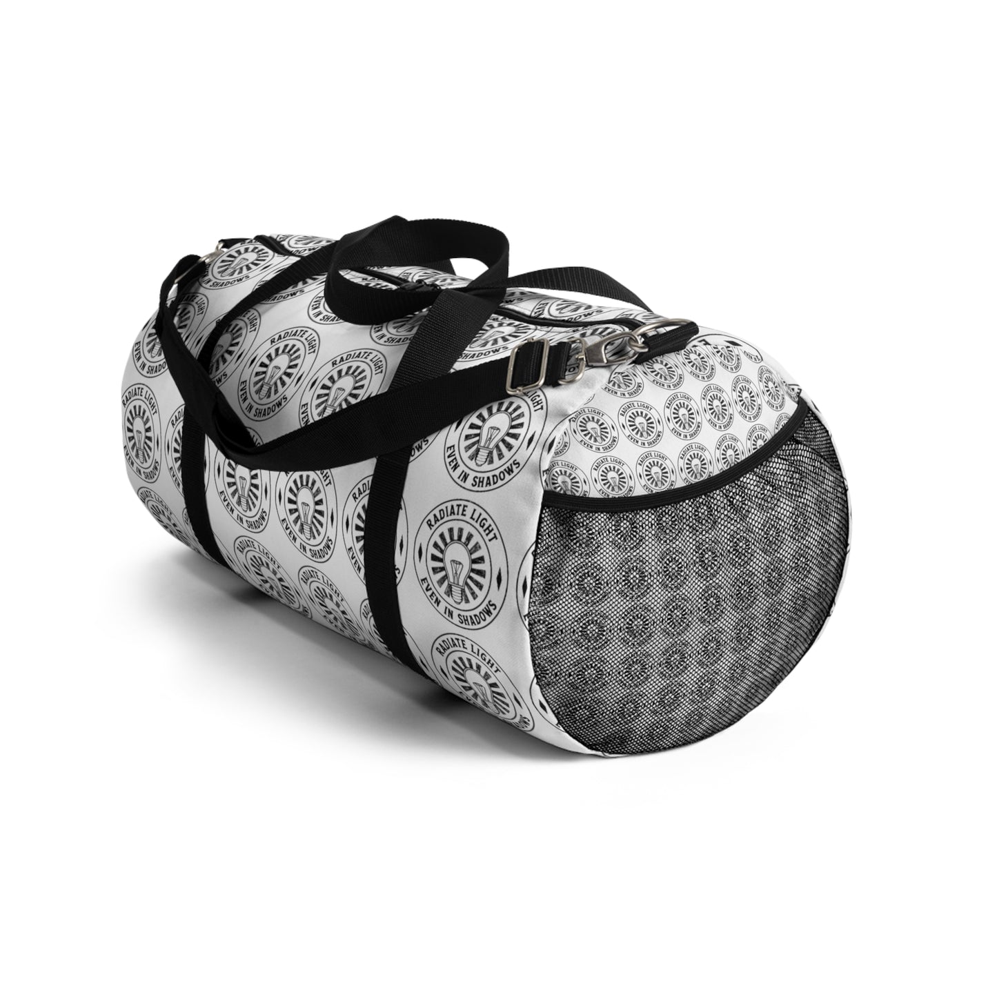 Stylish Duffel Bag with Emblem Design - Perfect for Travel and Gym