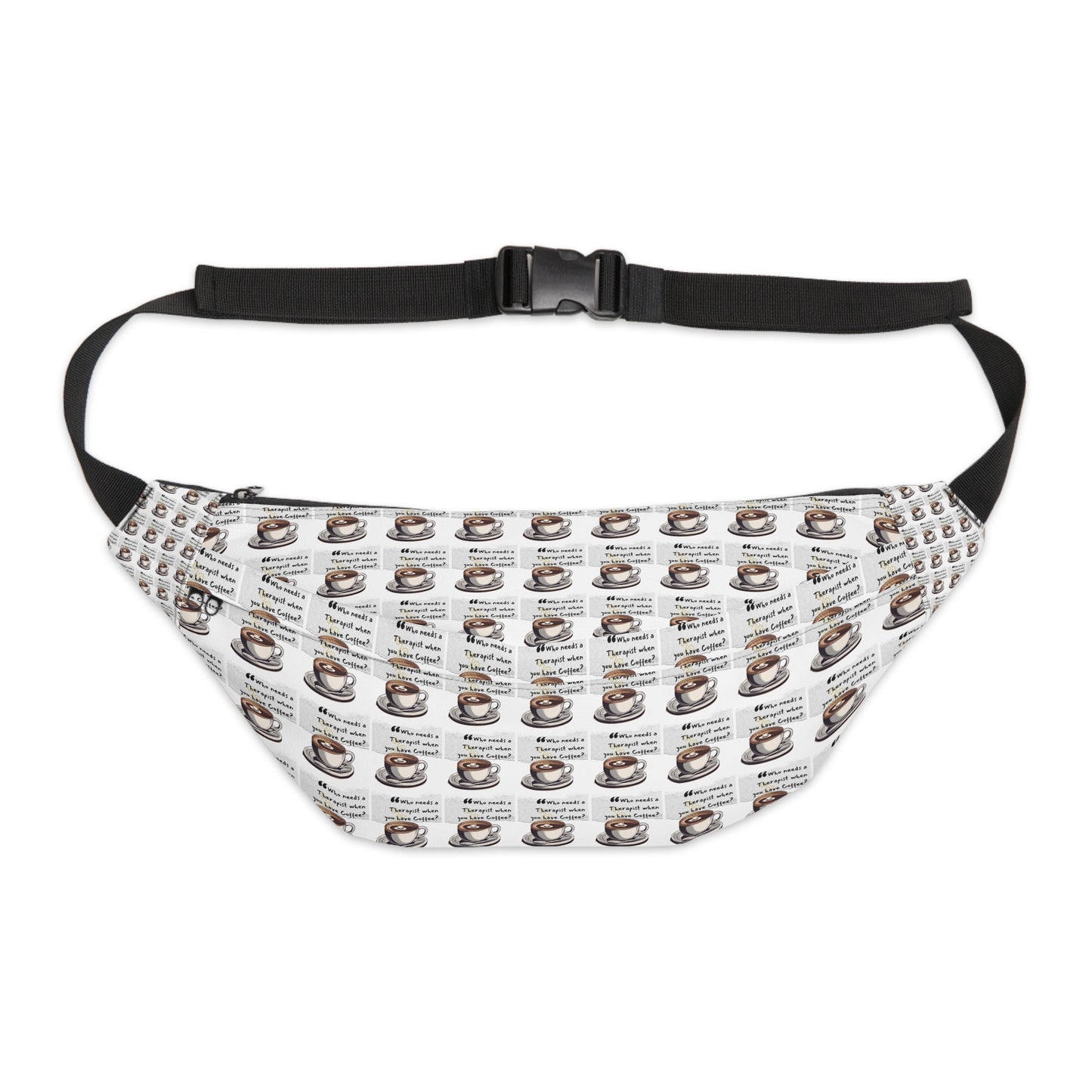 Coffee Lover's Large Fanny Pack - Perfect for Festivals and Everyday Use
