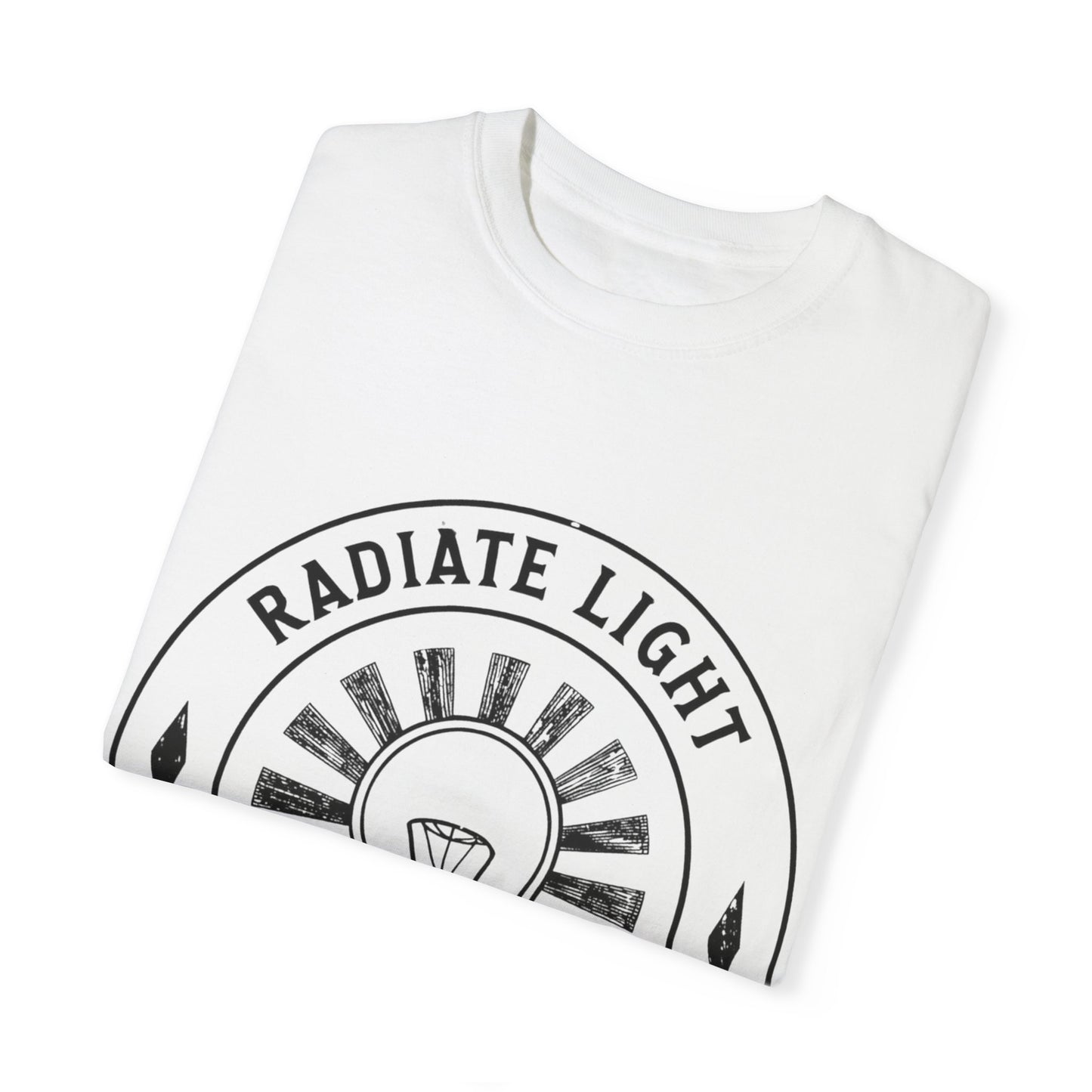 Radiate Light Unisex Garment-Dyed T-Shirt - Inspirational Graphic Tee