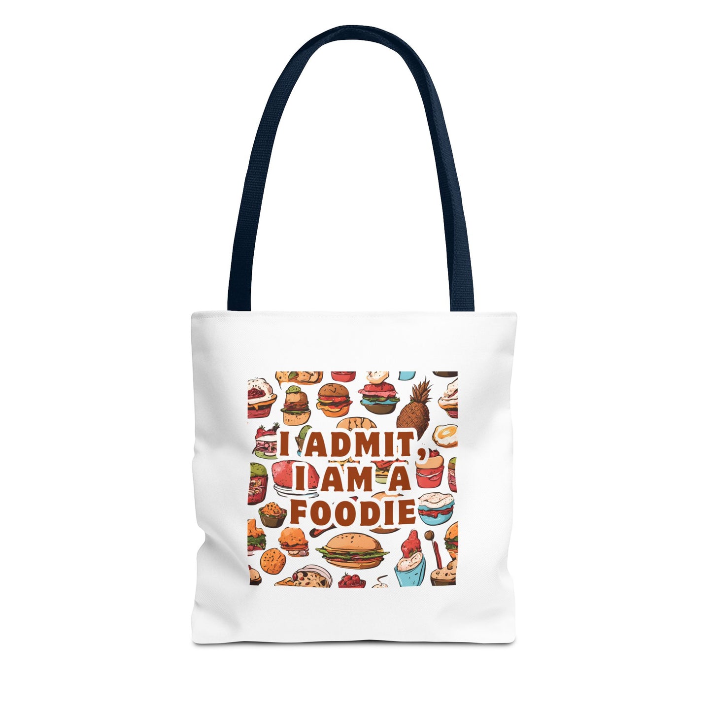 Foodie Tote Bag - 'I Admit I Am A Foodie' Canvas Bag for Food Lovers and Chefs