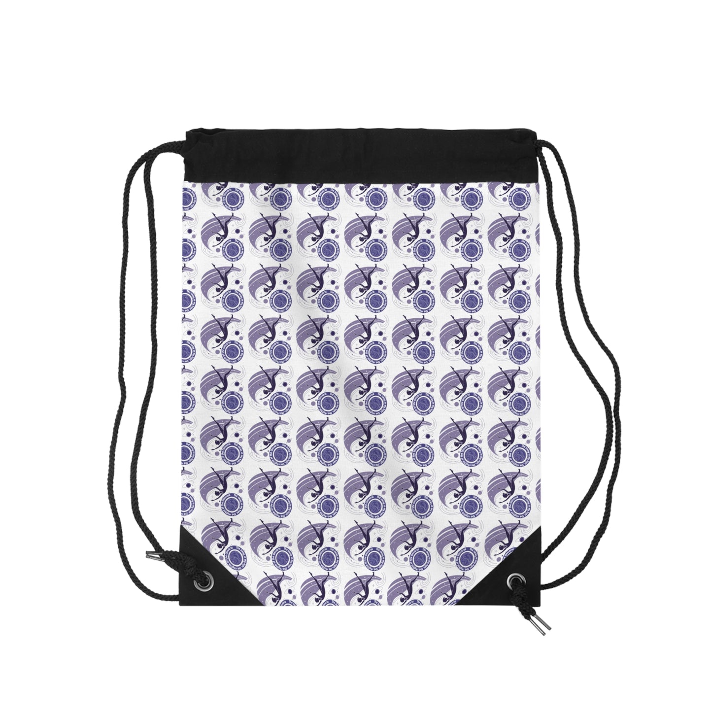 Stylish Drawstring Bag with Colorful Pattern - Perfect for Gym, Travel, and Everyday Use