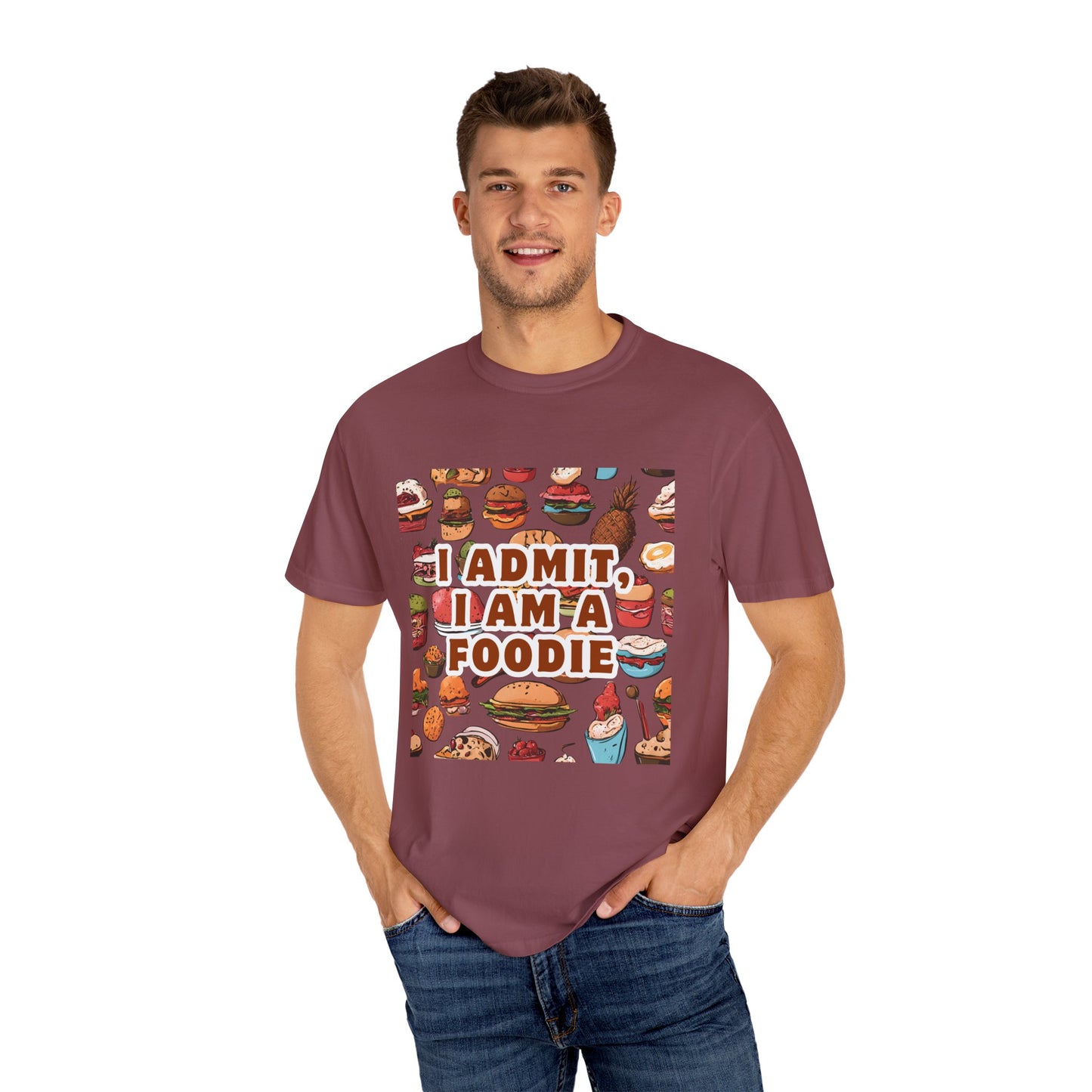 Funny Foodie T-Shirt | I Admit, I Am A Foodie Tee | Perfect for Food Lovers