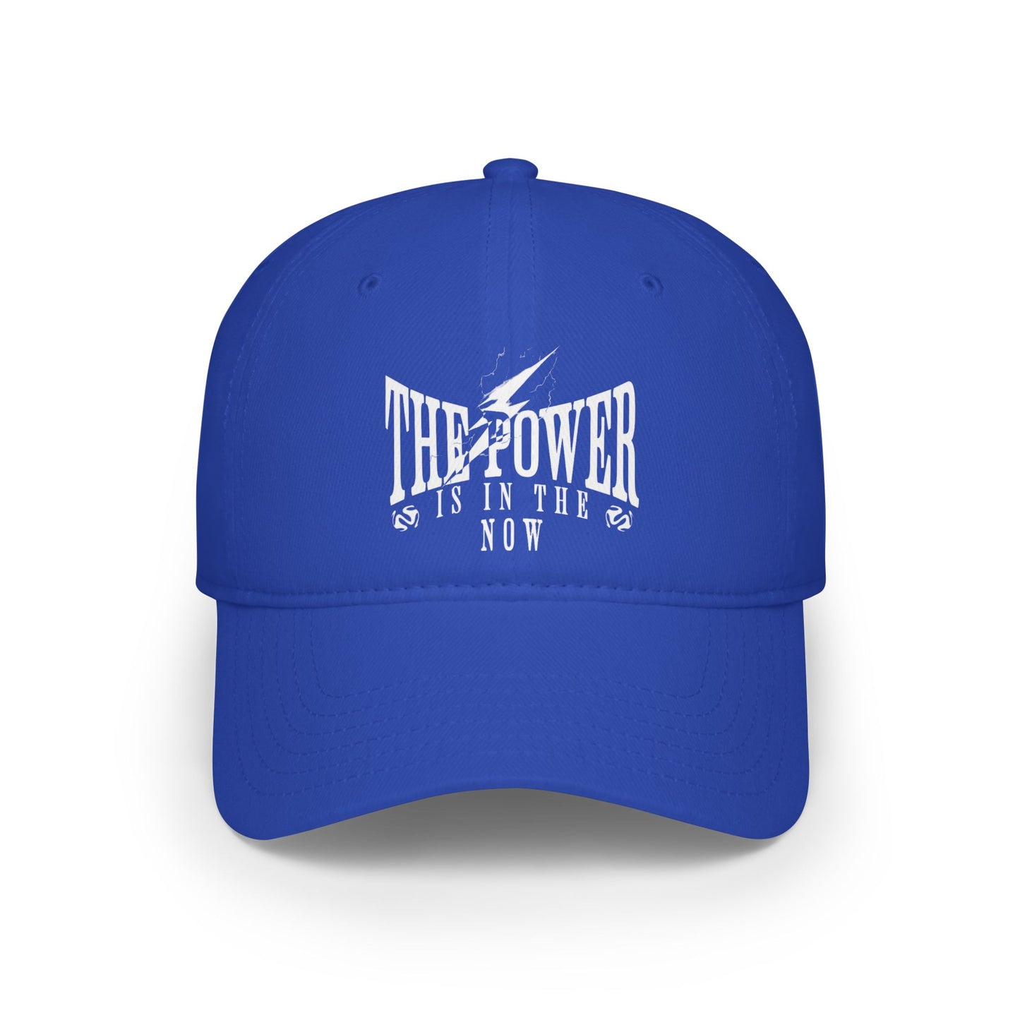 Empowering Red Low Profile Baseball Cap - "The Power is in the Now"