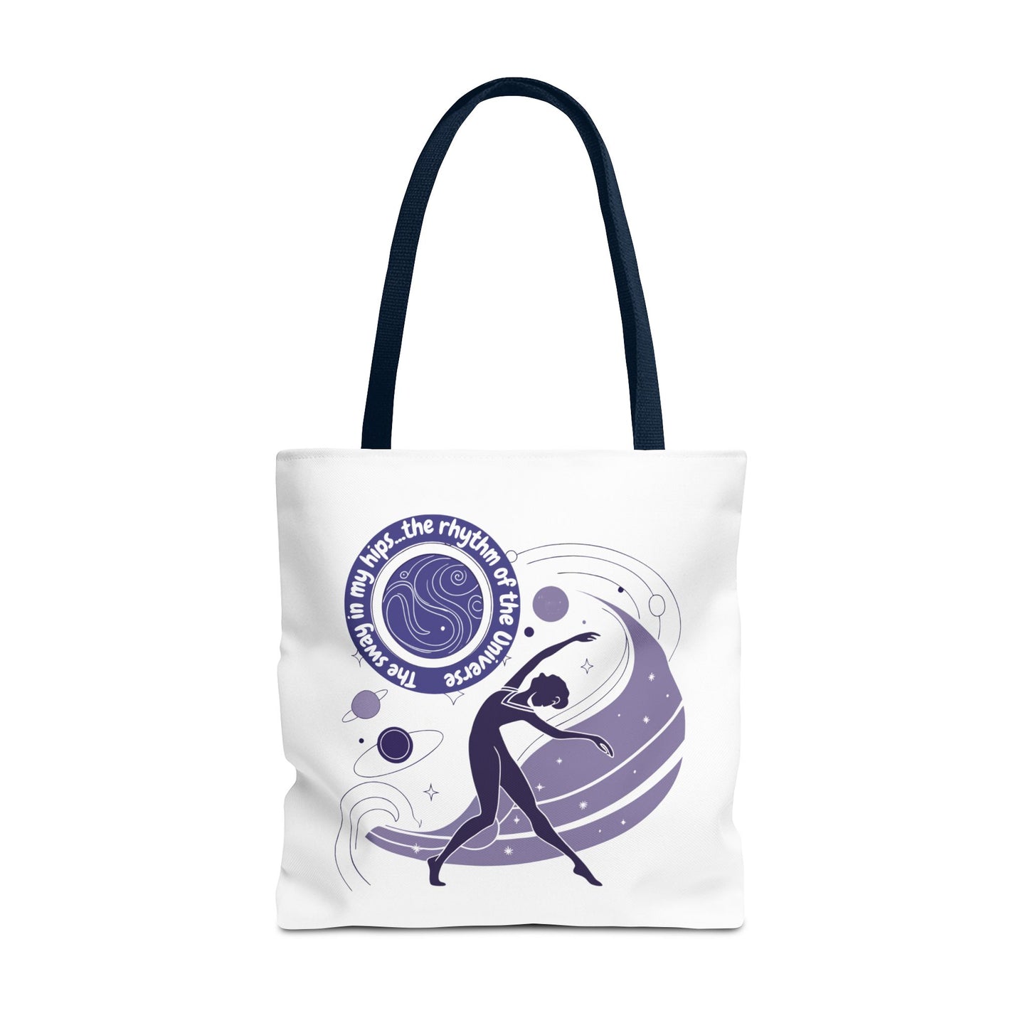 Cosmic Dance Tote Bag – Inspirational Art for Yoga Lovers