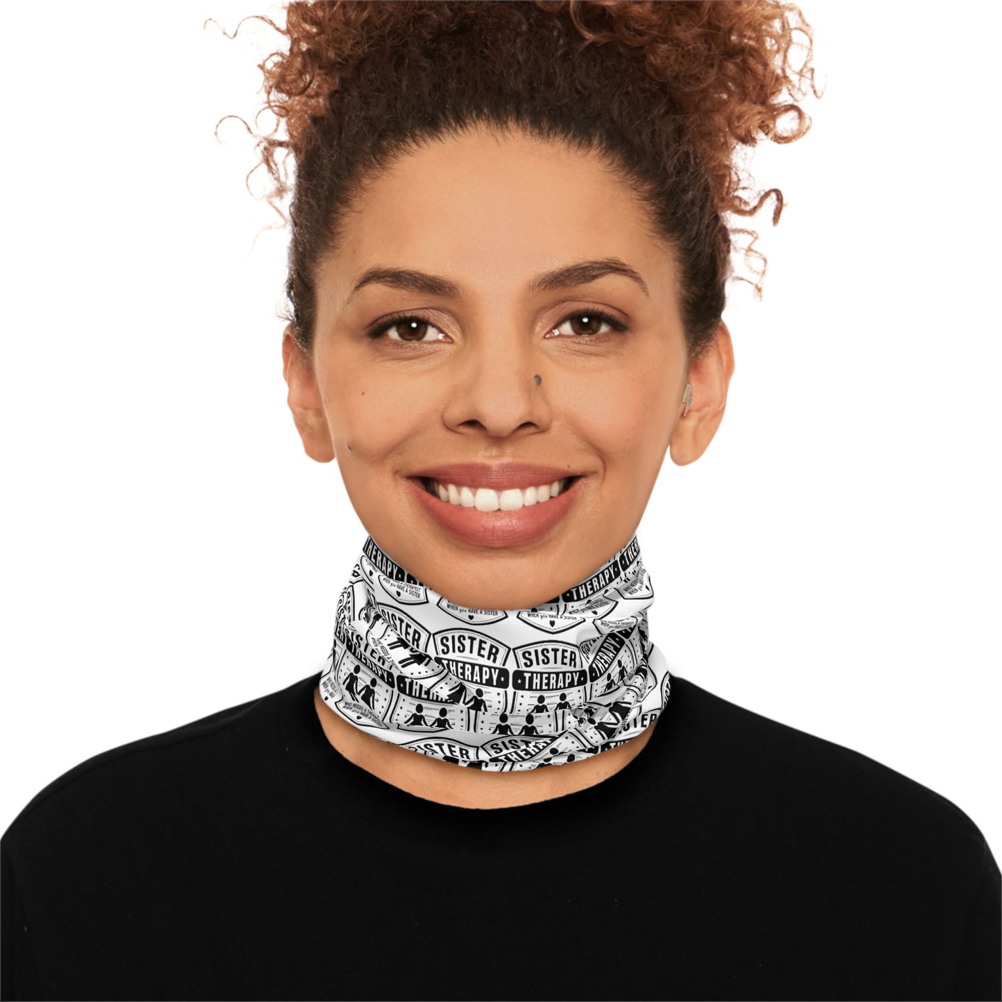 Sisterhood Winter Neck Gaiter with Drawstring - Cozy & Stylish Gift