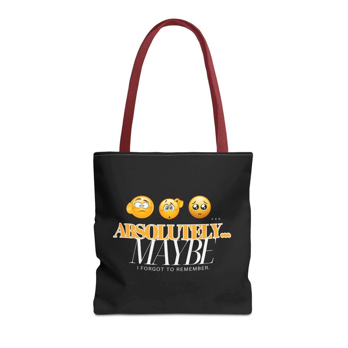 Funny Emoji Tote Bag - 'Absolutely Maybe' - Perfect for Everyday Use & Gifts
