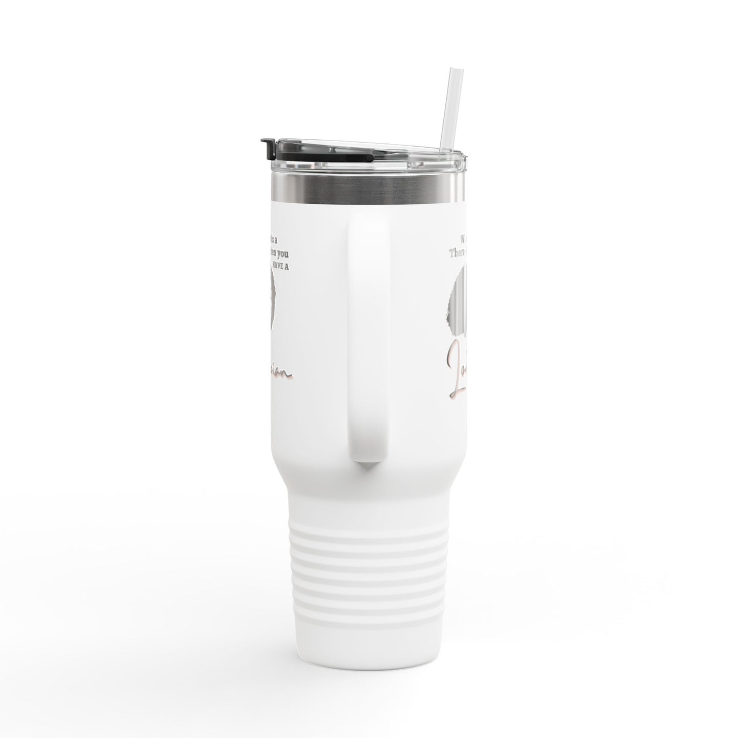Humorous Insulated Travel Mug - 40oz "Who Needs a Therapist" - Perfect Gift for Hair Stylists