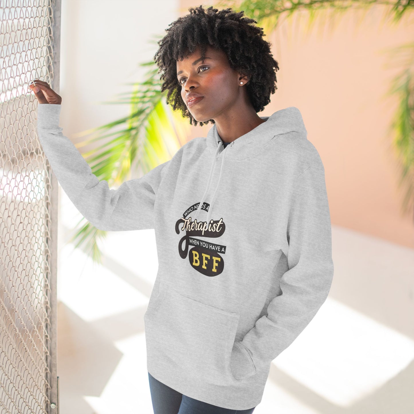 BFF Therapist Fleece Hoodie - Perfect Gift for Best Friends