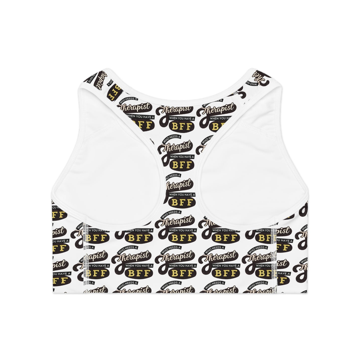 BFF Therapist Sports Bra - Comfortable Activewear for Fitness Enthusiasts