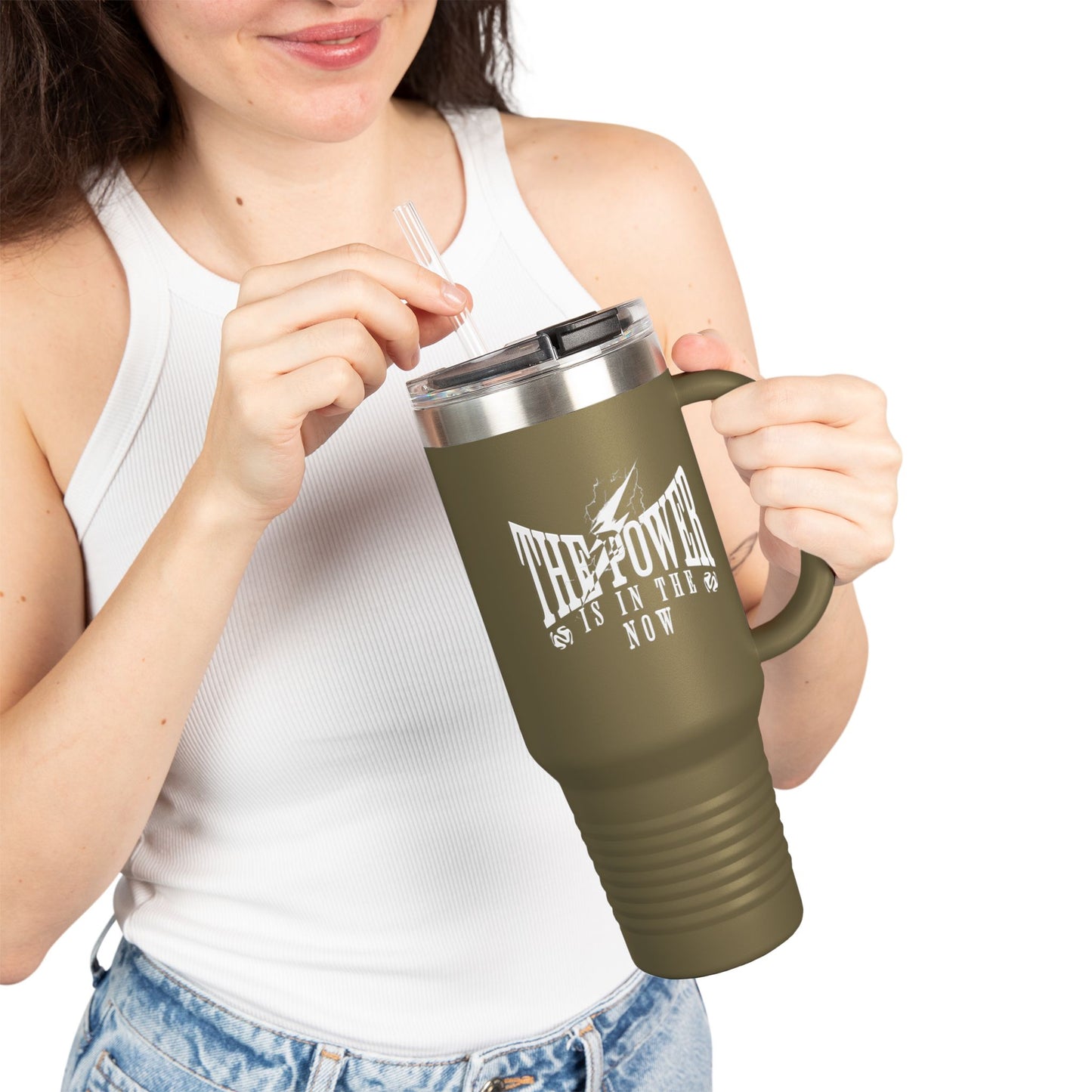 Insulated Travel Mug - The Power is in the Now, 40oz